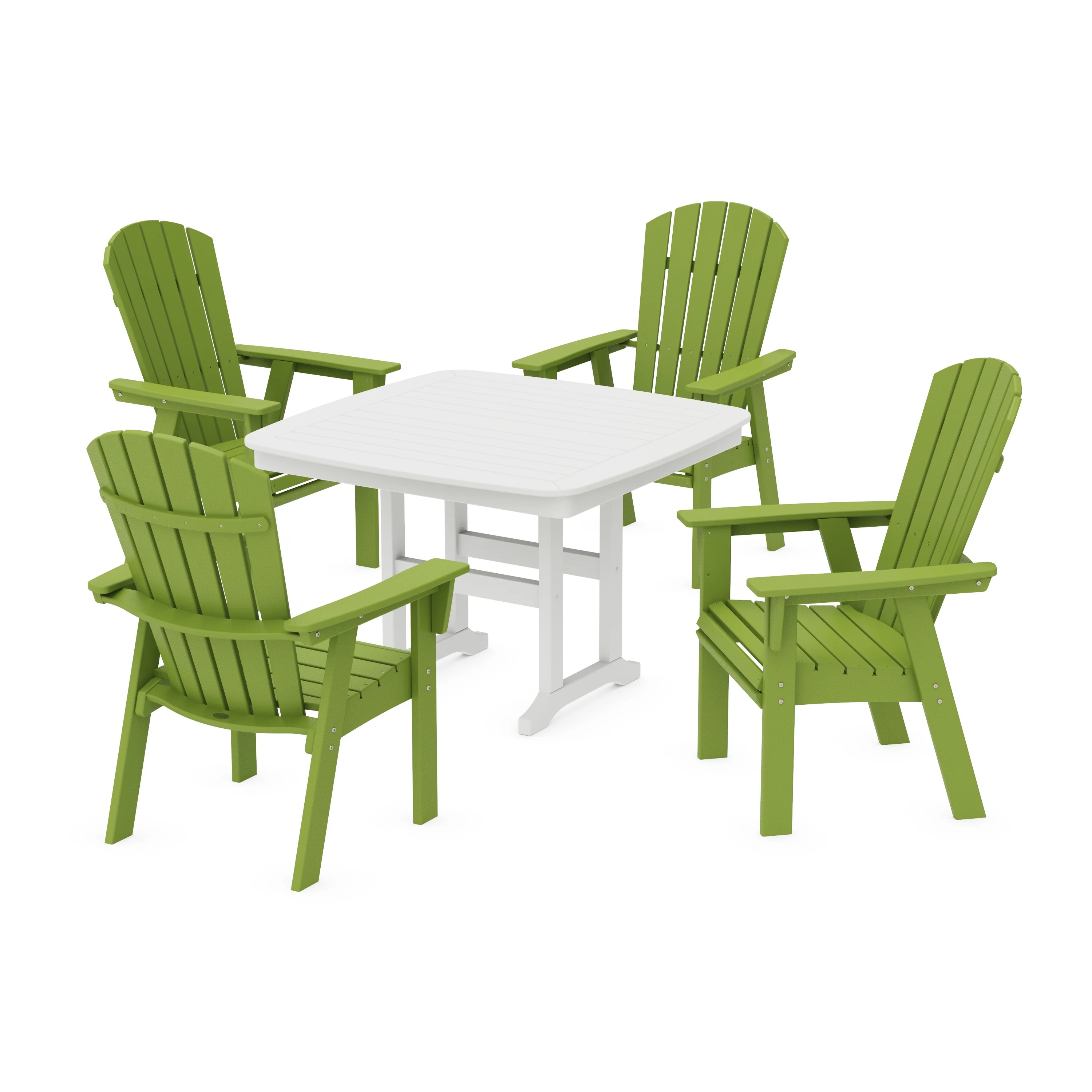 Nautical Curveback Adirondack 5-Piece Dining Set - Image 14