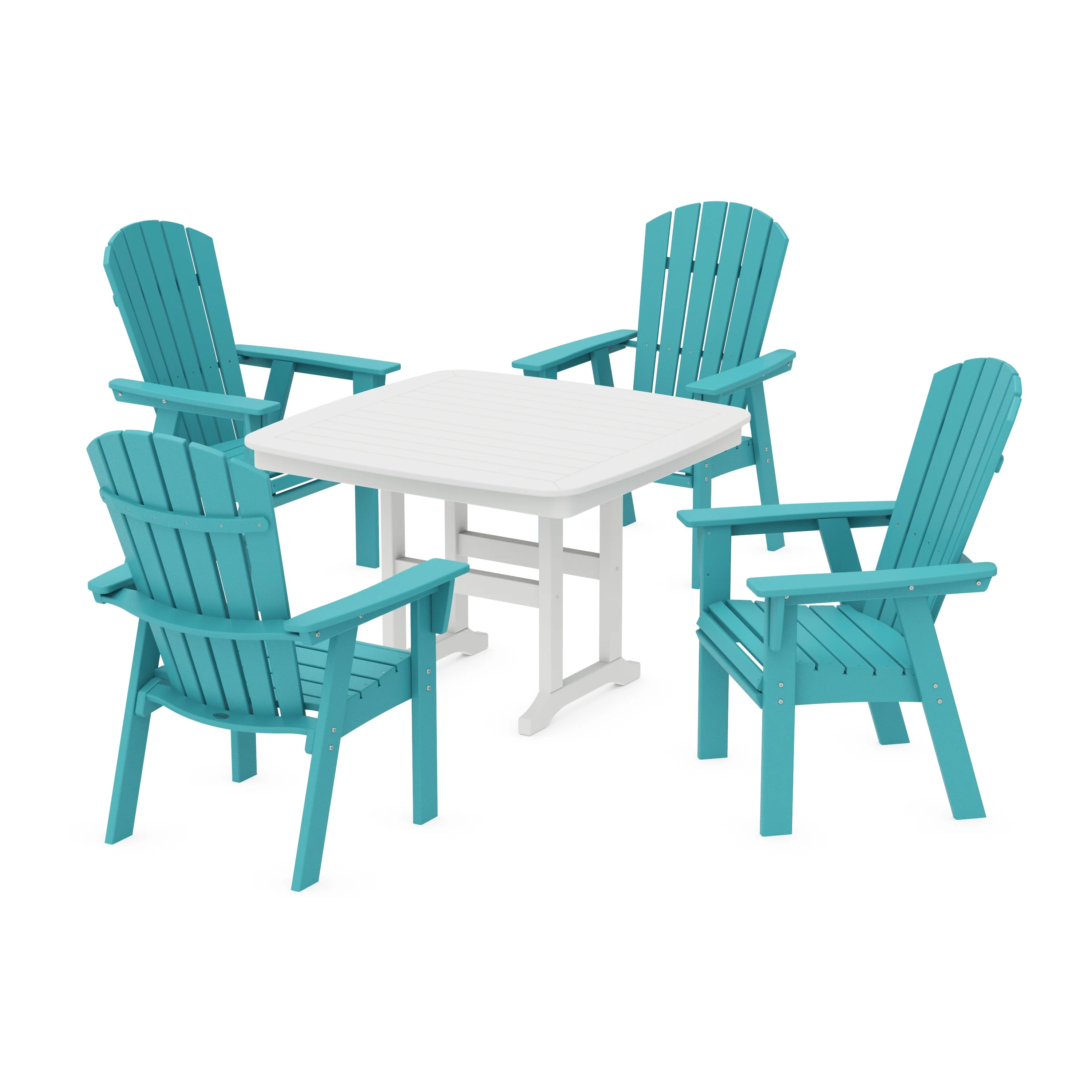 Nautical Curveback Adirondack 5-Piece Dining Set - Image 16