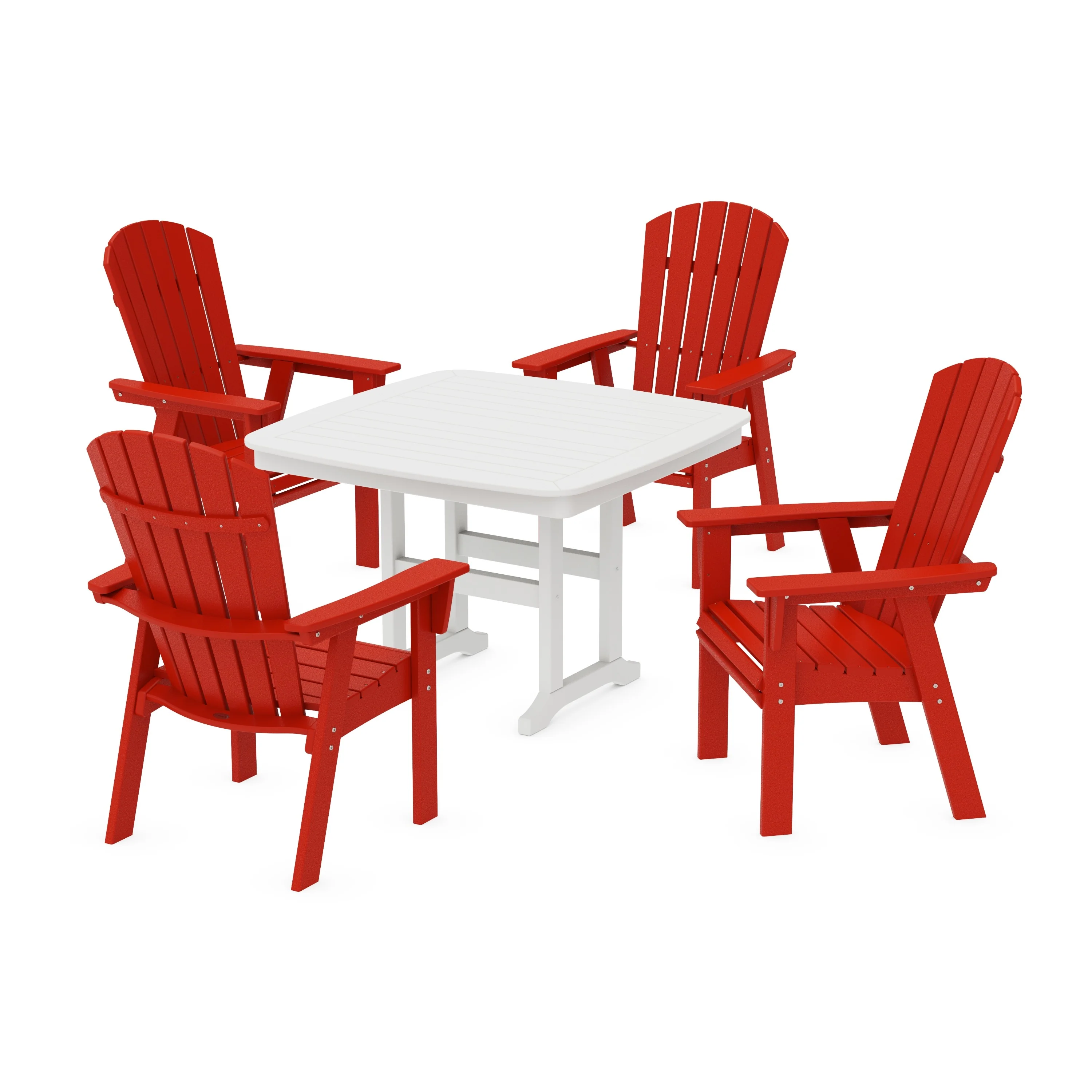 Nautical Curveback Adirondack 5-Piece Dining Set - Image 17