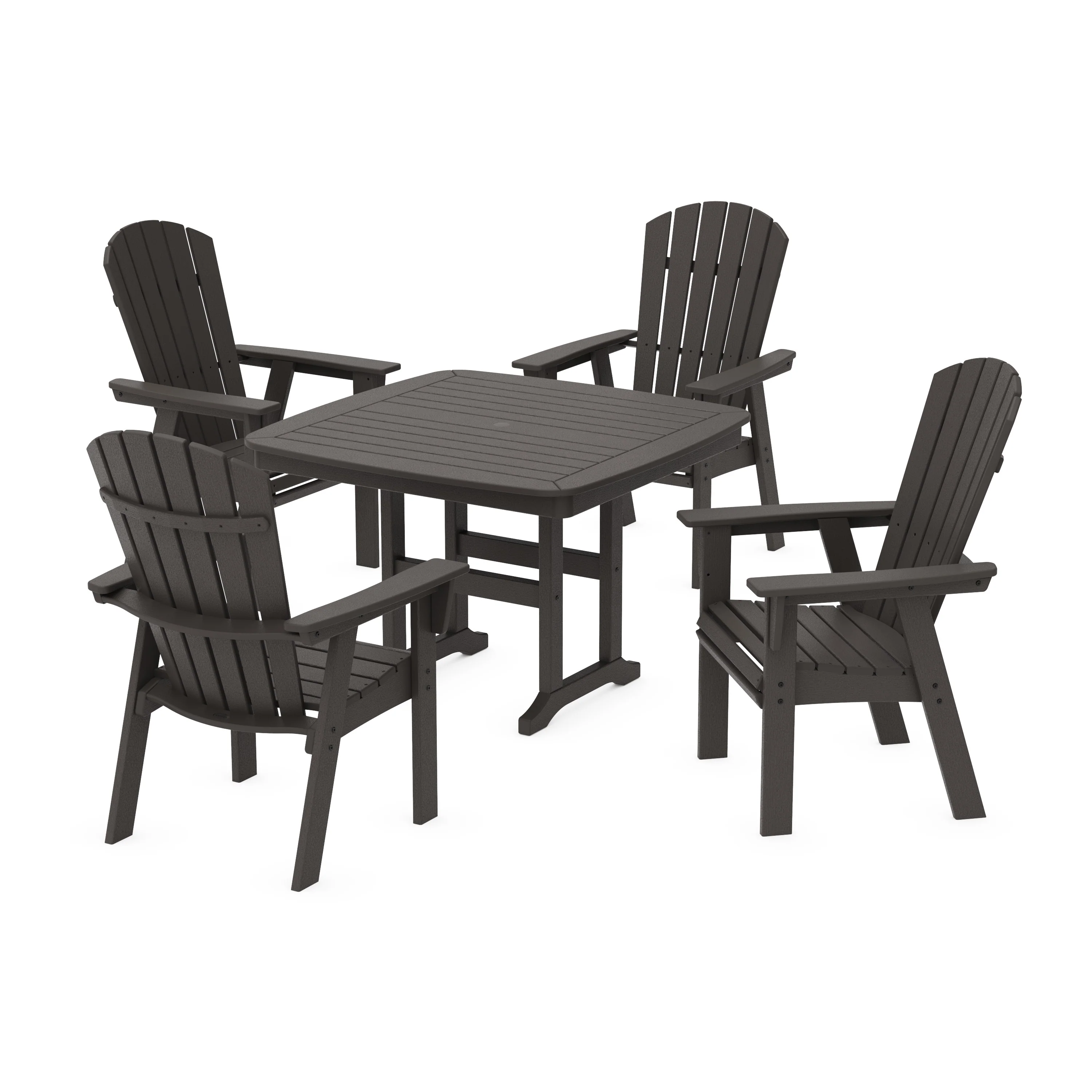 Nautical Curveback Adirondack 5-Piece Dining Set - Image 18