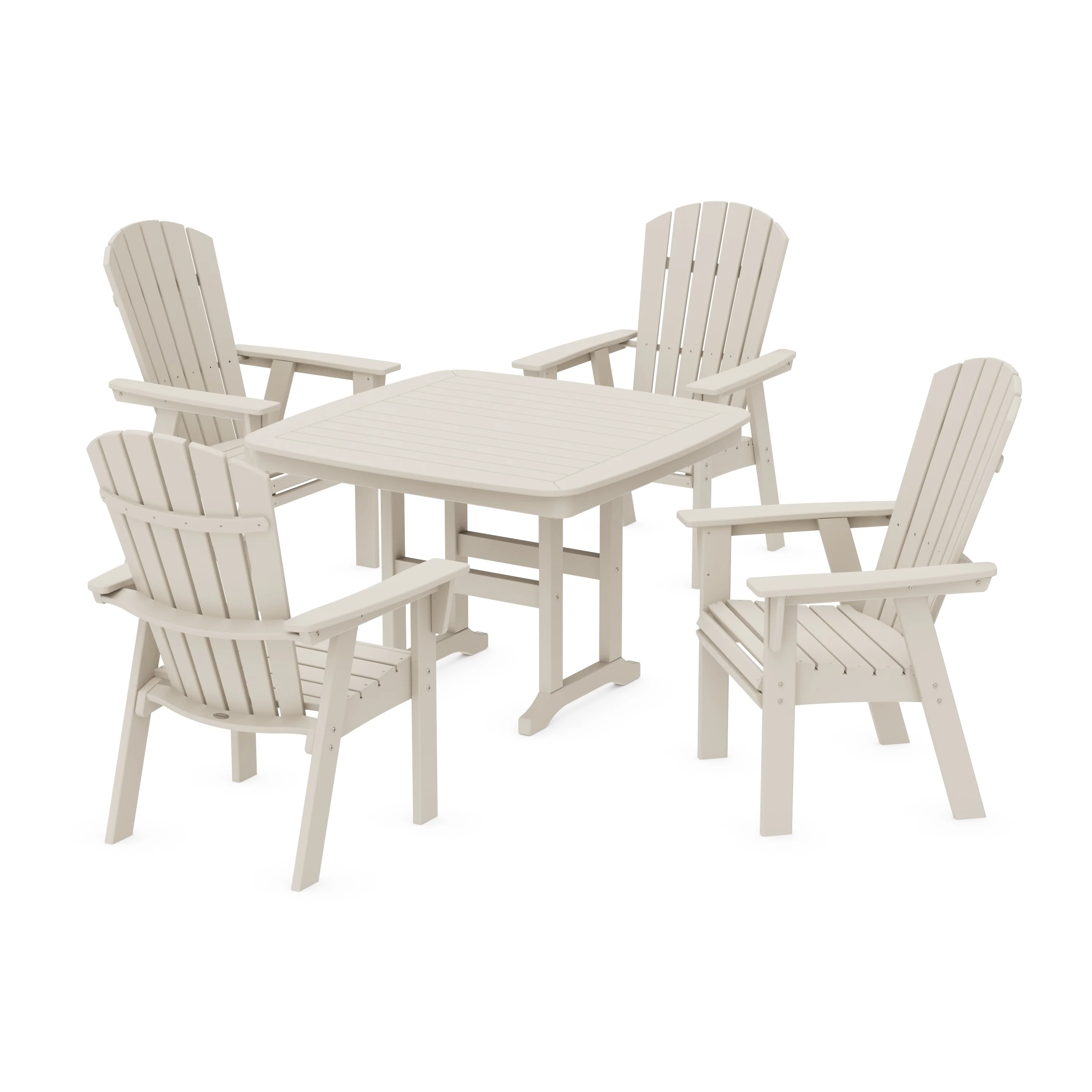 Nautical Curveback Adirondack 5-Piece Dining Set - Image 19