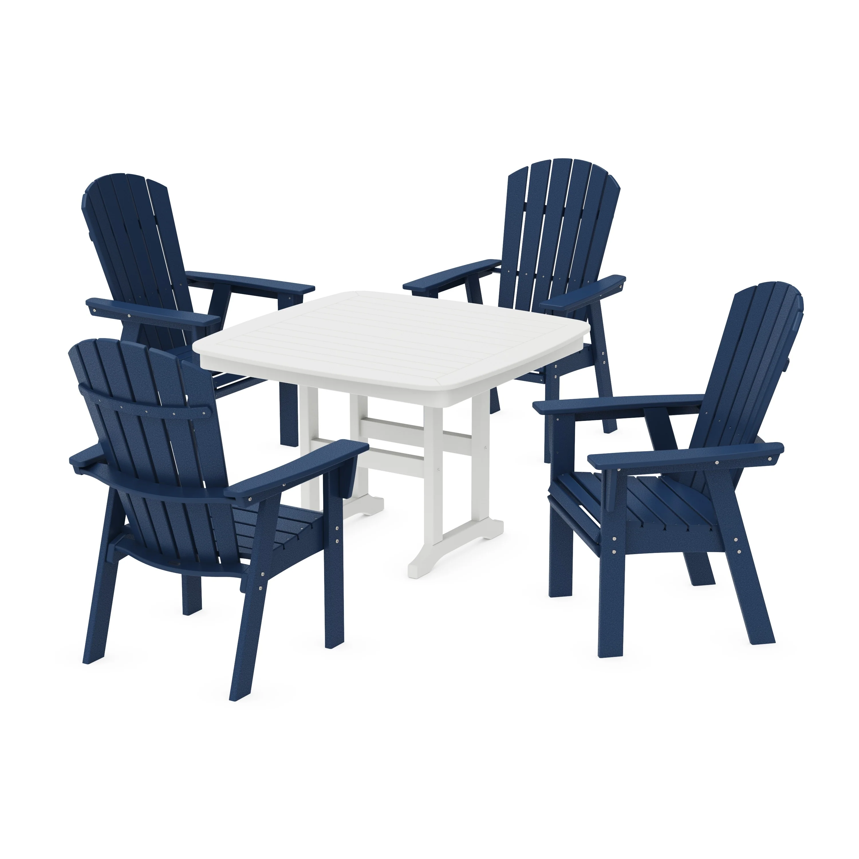 Nautical Curveback Adirondack 5-Piece Dining Set - Image 9