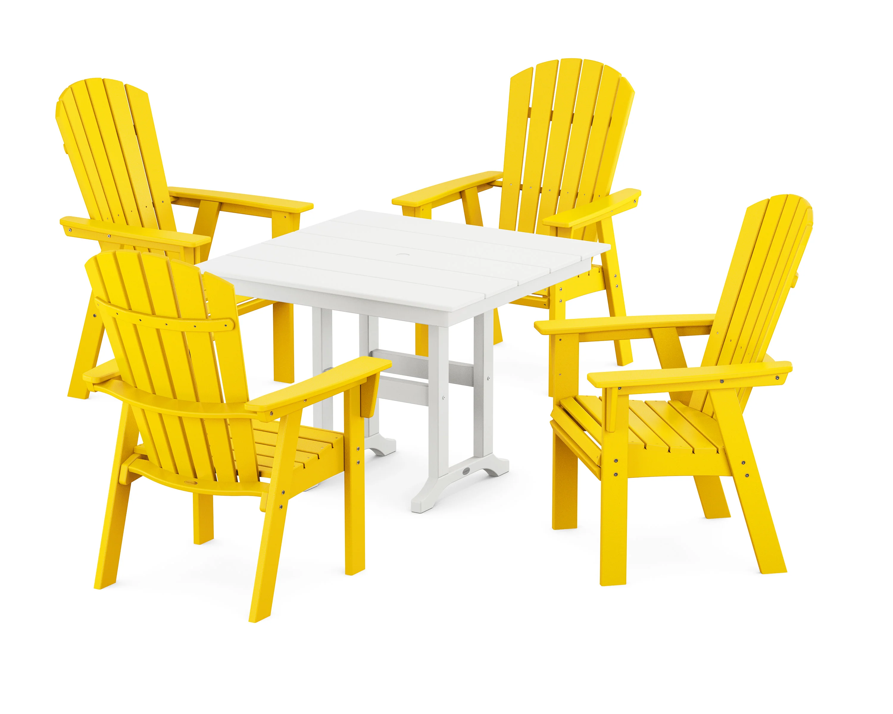 Nautical Curveback Adirondack 5-Piece Farmhouse Dining Set - Image 10