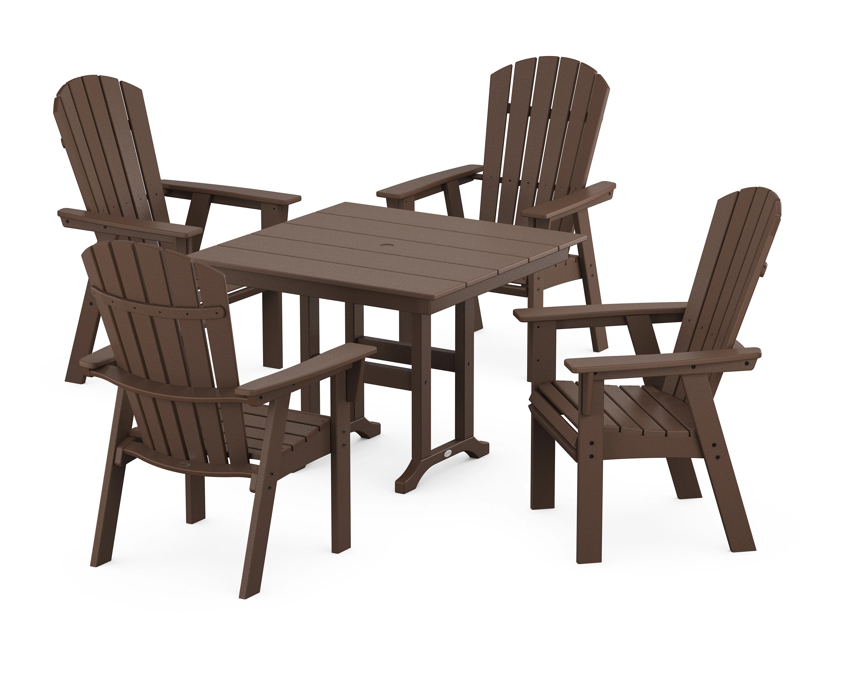 Nautical Curveback Adirondack 5-Piece Farmhouse Dining Set - Image 5