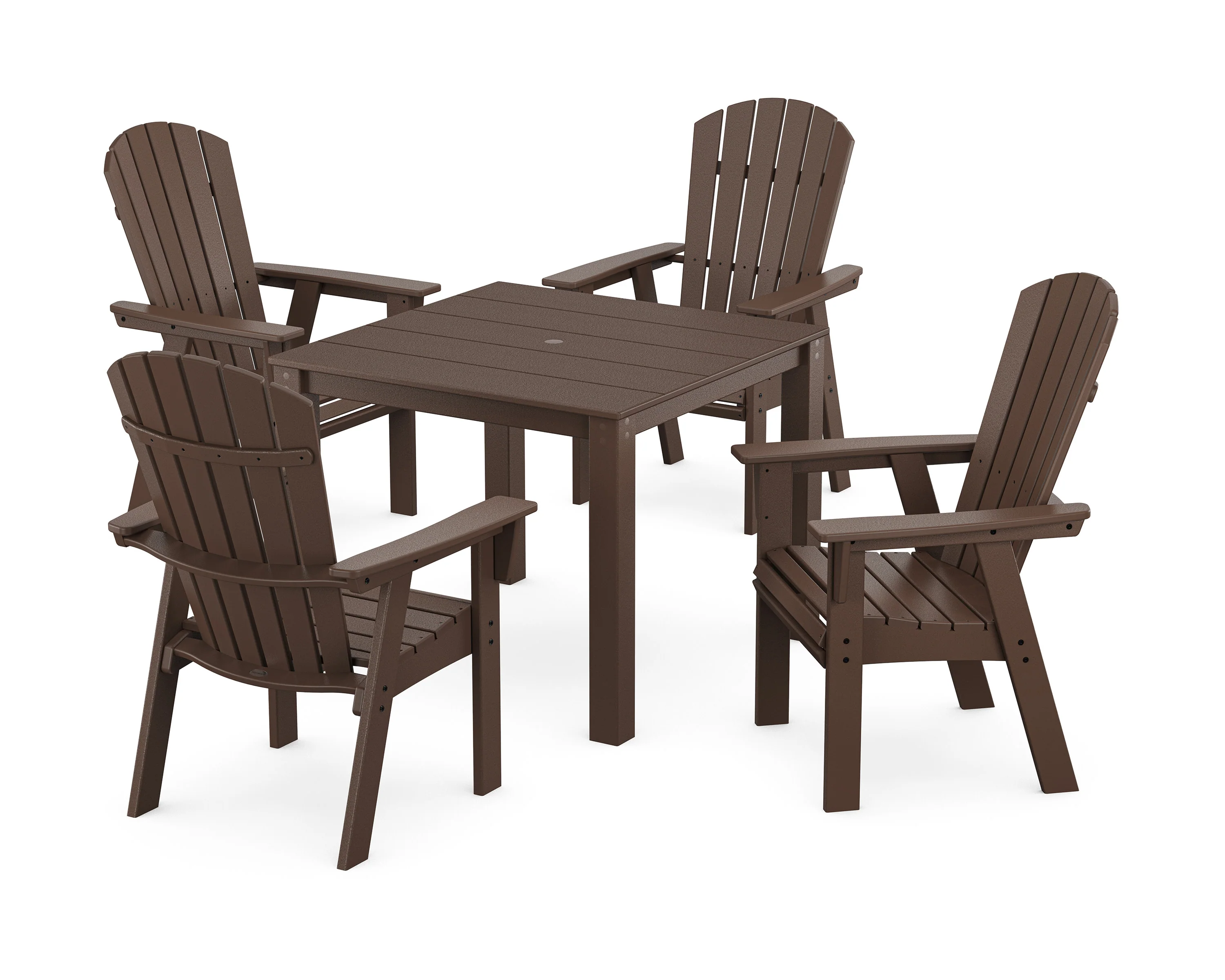 Nautical Curveback Adirondack 5-Piece Parsons Dining Set - Image 4
