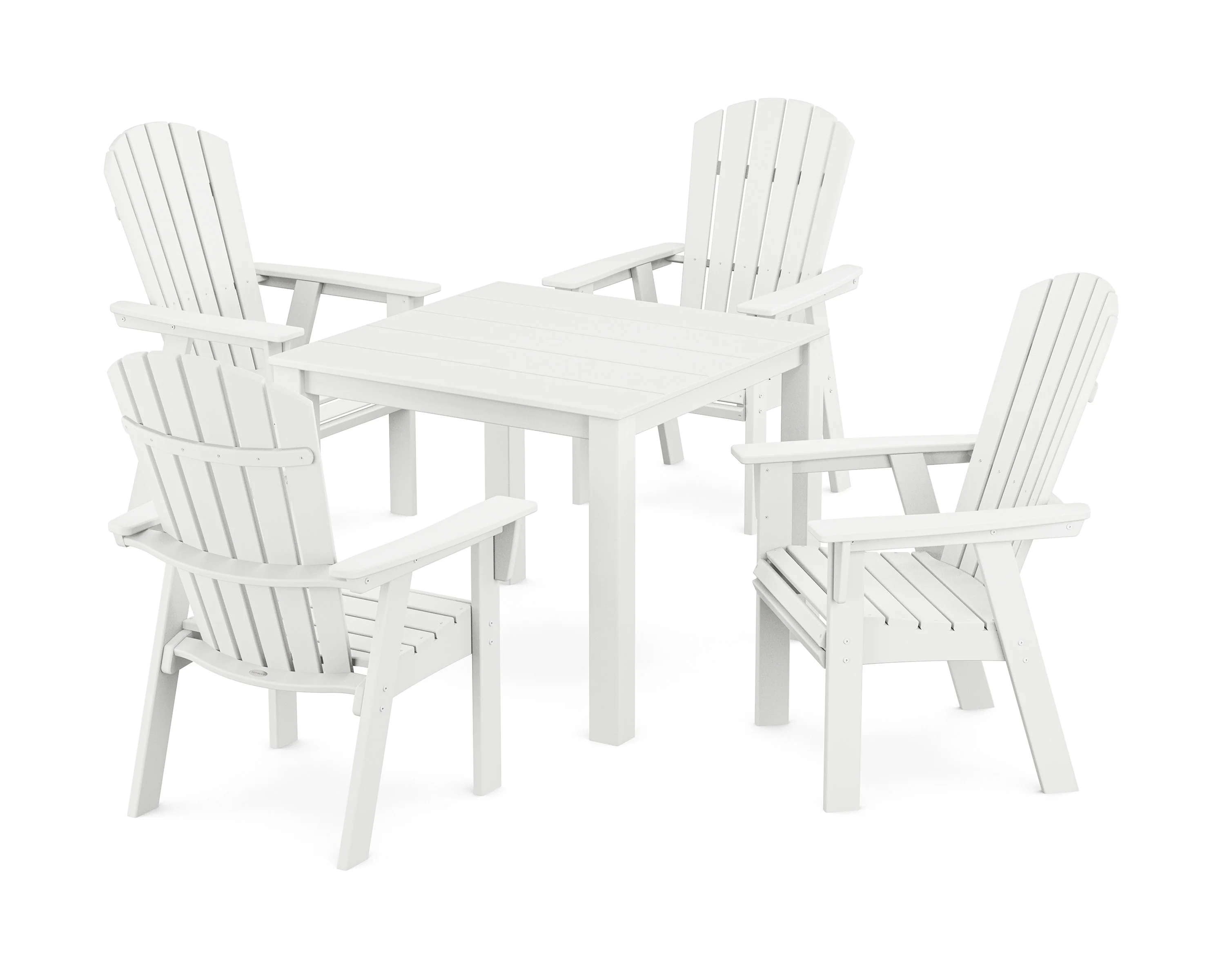 Nautical Curveback Adirondack 5-Piece Parsons Dining Set - Image 5