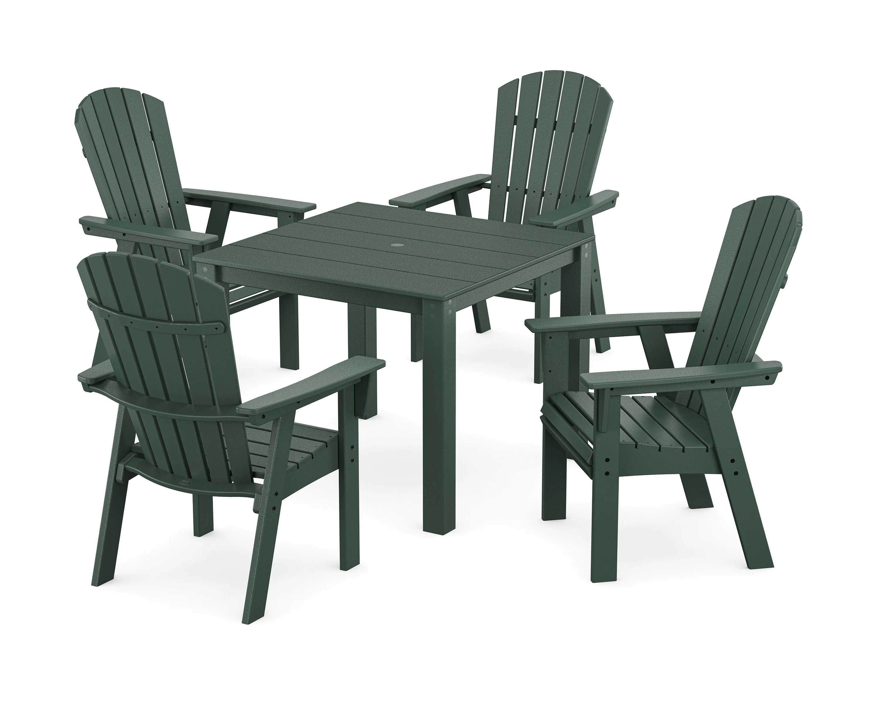 Nautical Curveback Adirondack 5-Piece Parsons Dining Set - Image 7