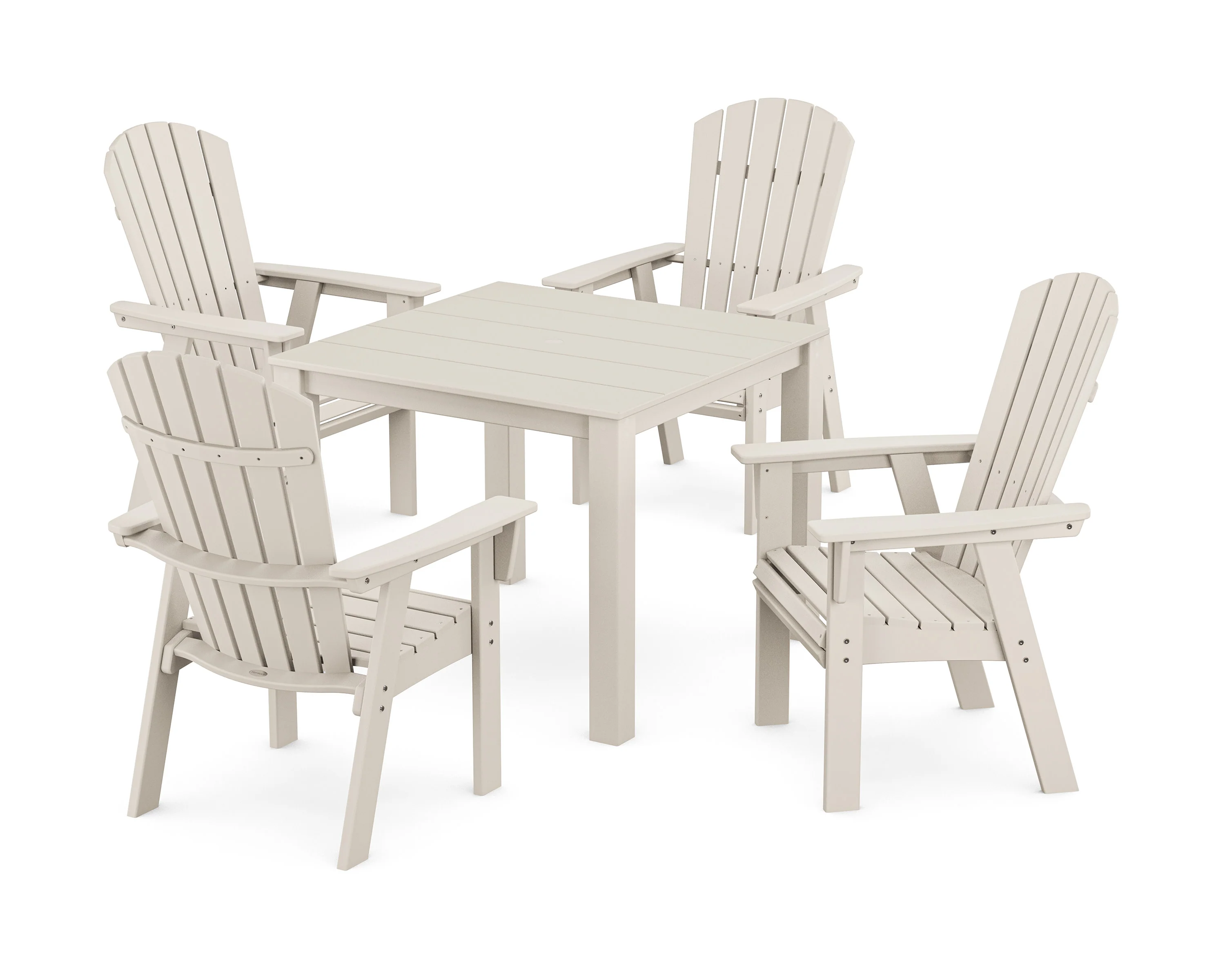 Nautical Curveback Adirondack 5-Piece Parsons Dining Set - Image 9