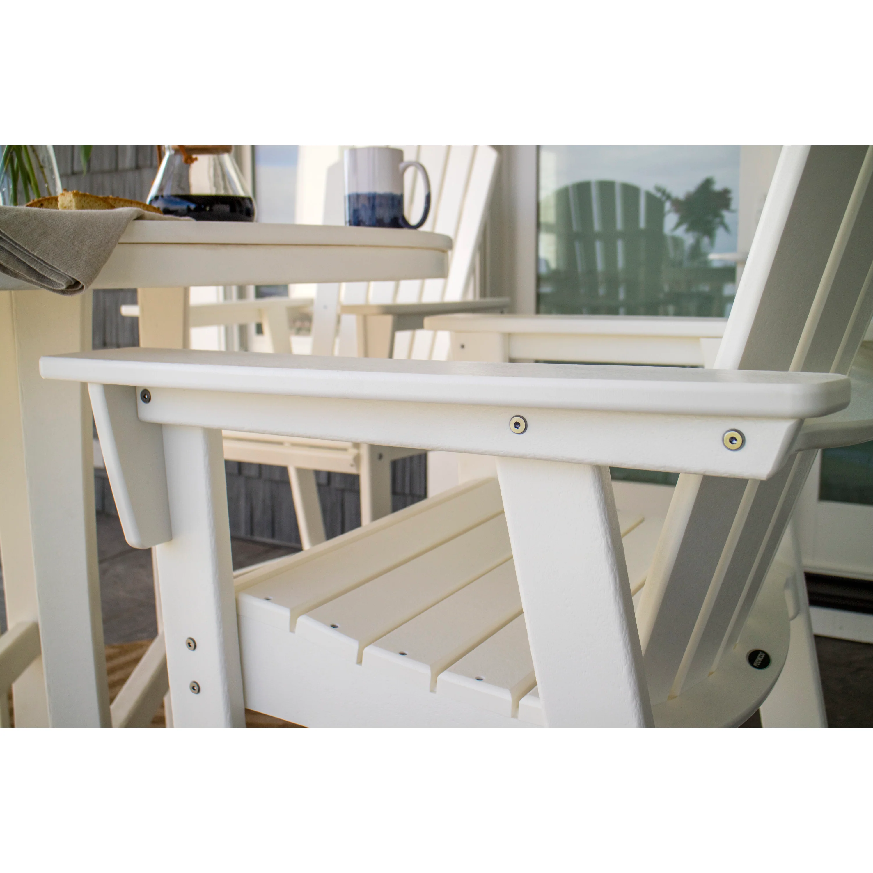 Nautical Curveback Adirondack 5-Piece Round Trestle Bar Set - Image 12
