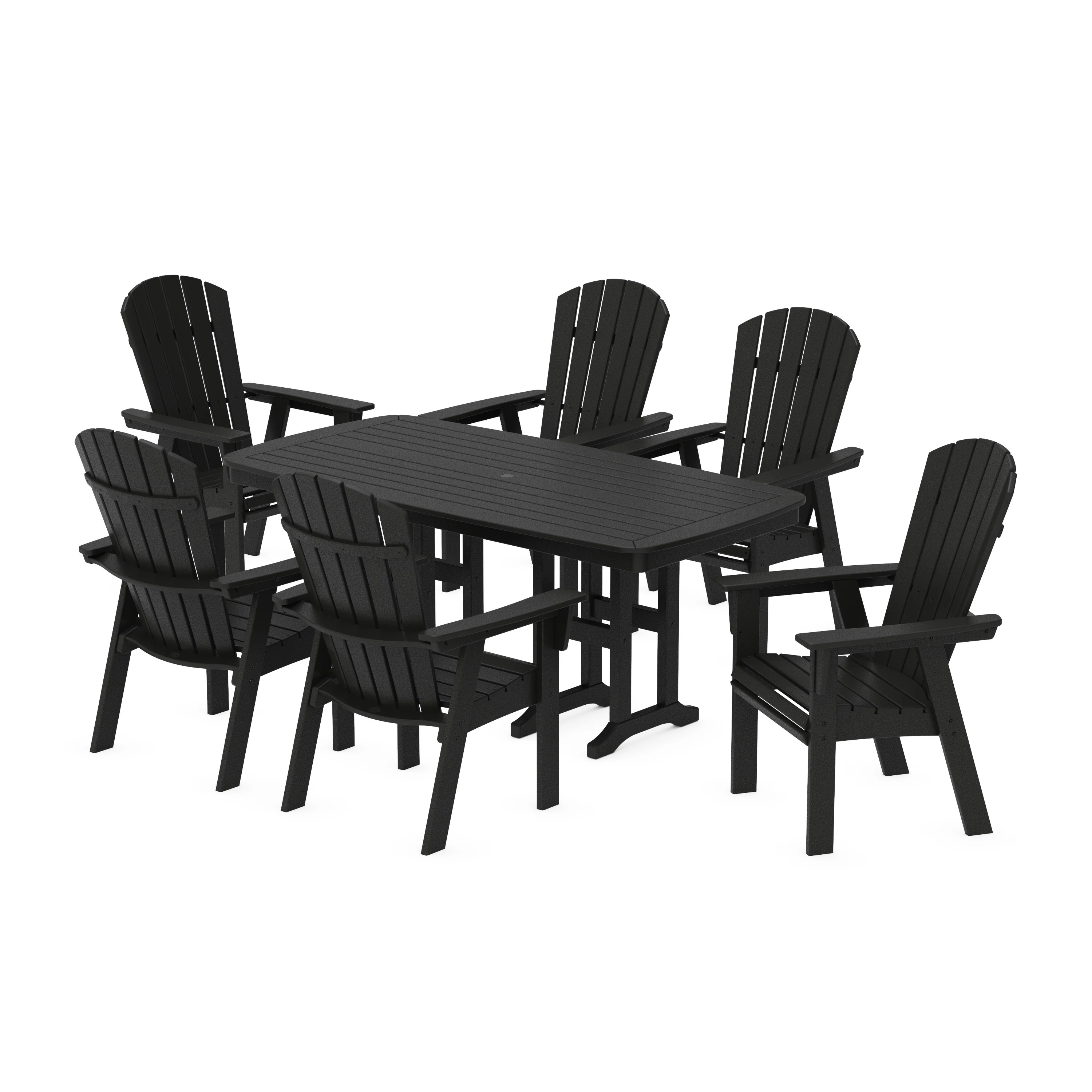 Nautical Curveback Adirondack 7-Piece Dining Set - Image 10