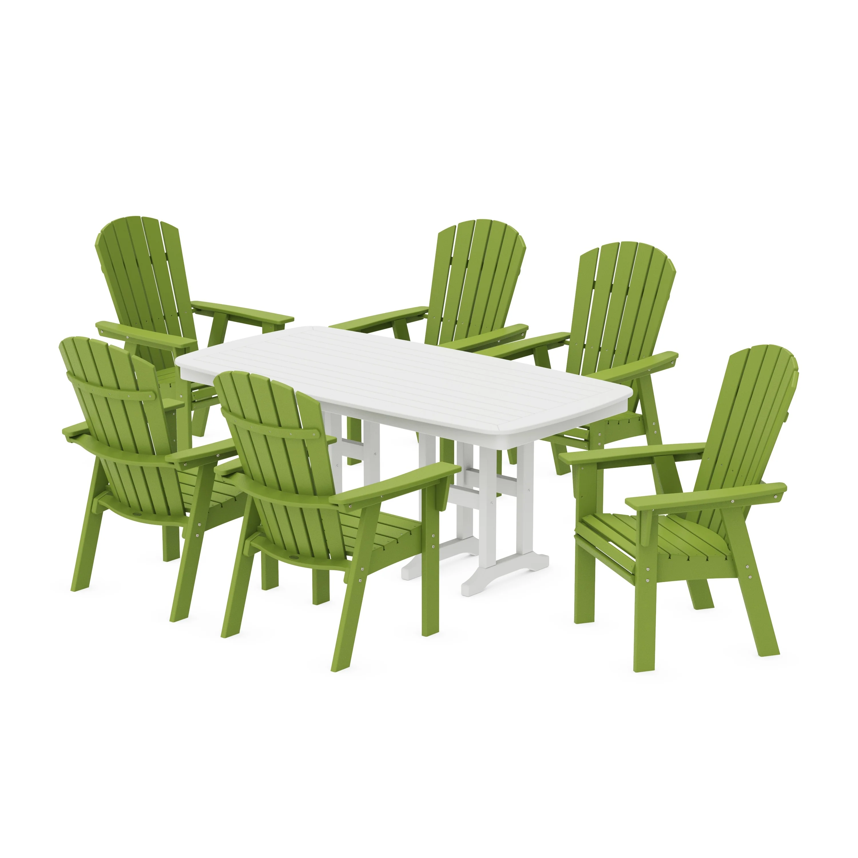 Nautical Curveback Adirondack 7-Piece Dining Set - Image 11