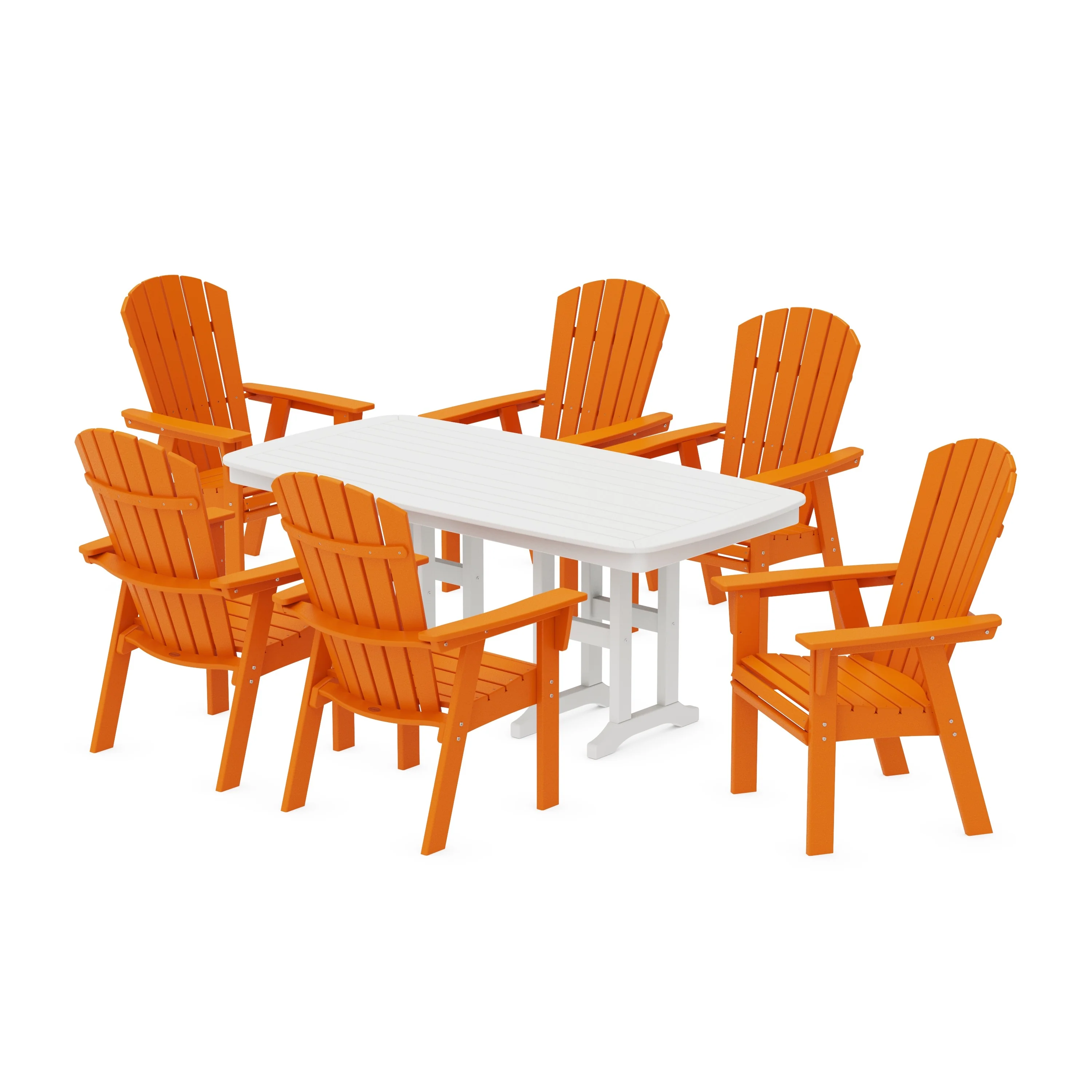 Nautical Curveback Adirondack 7-Piece Dining Set - Image 14