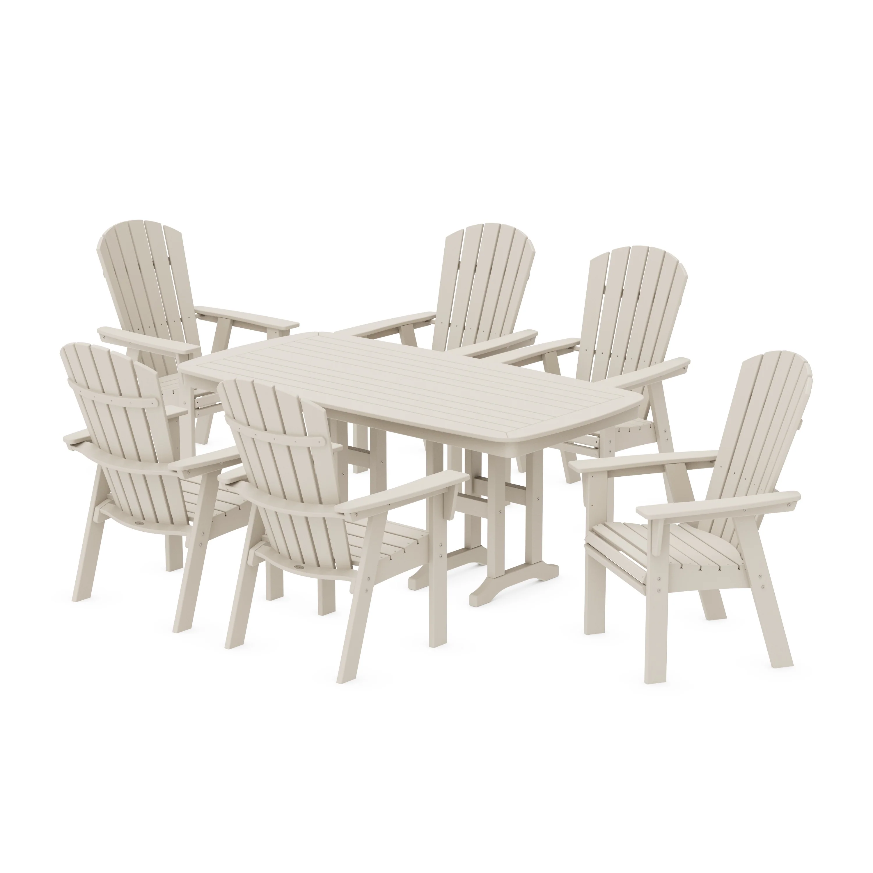 Nautical Curveback Adirondack 7-Piece Dining Set - Image 16