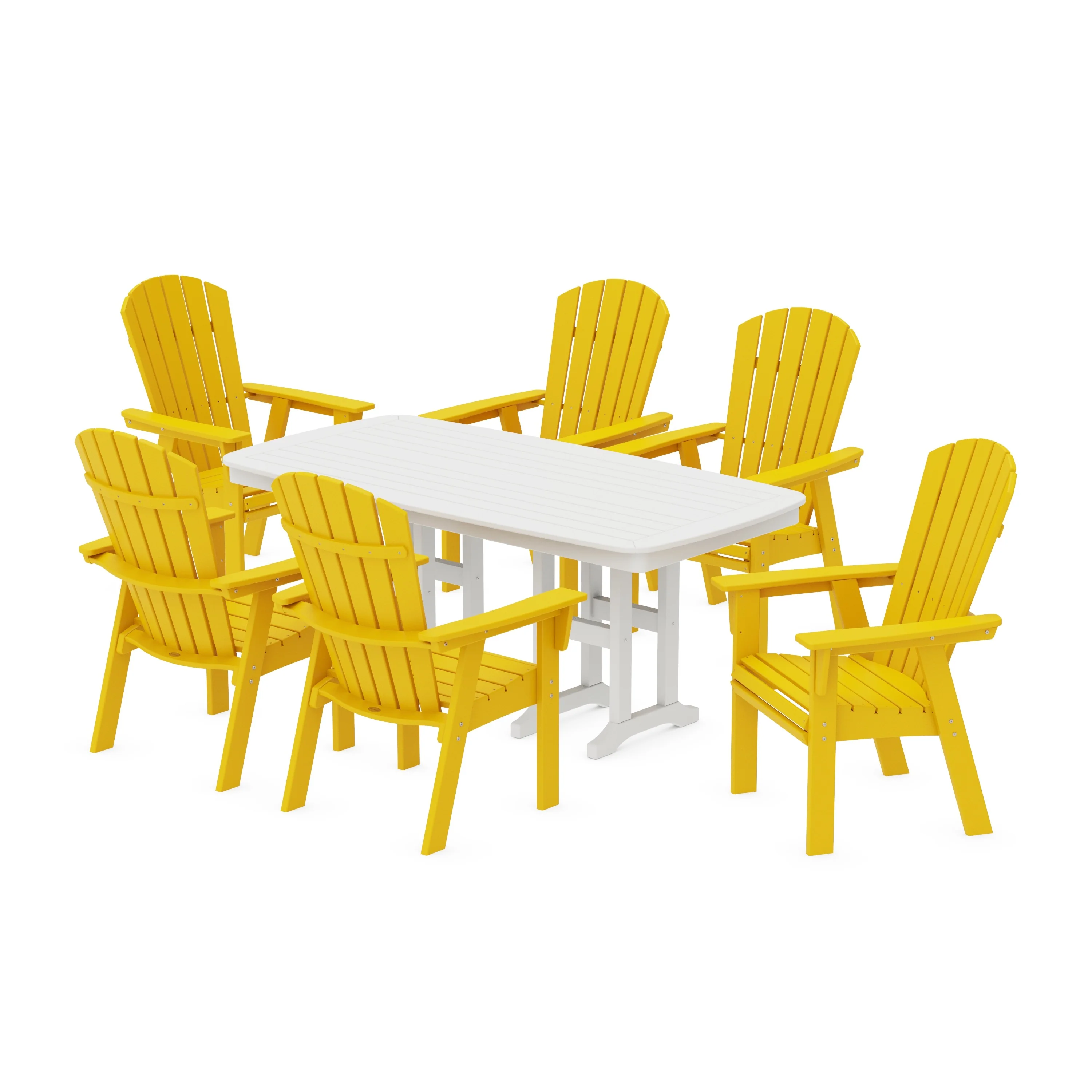 Nautical Curveback Adirondack 7-Piece Dining Set - Image 3