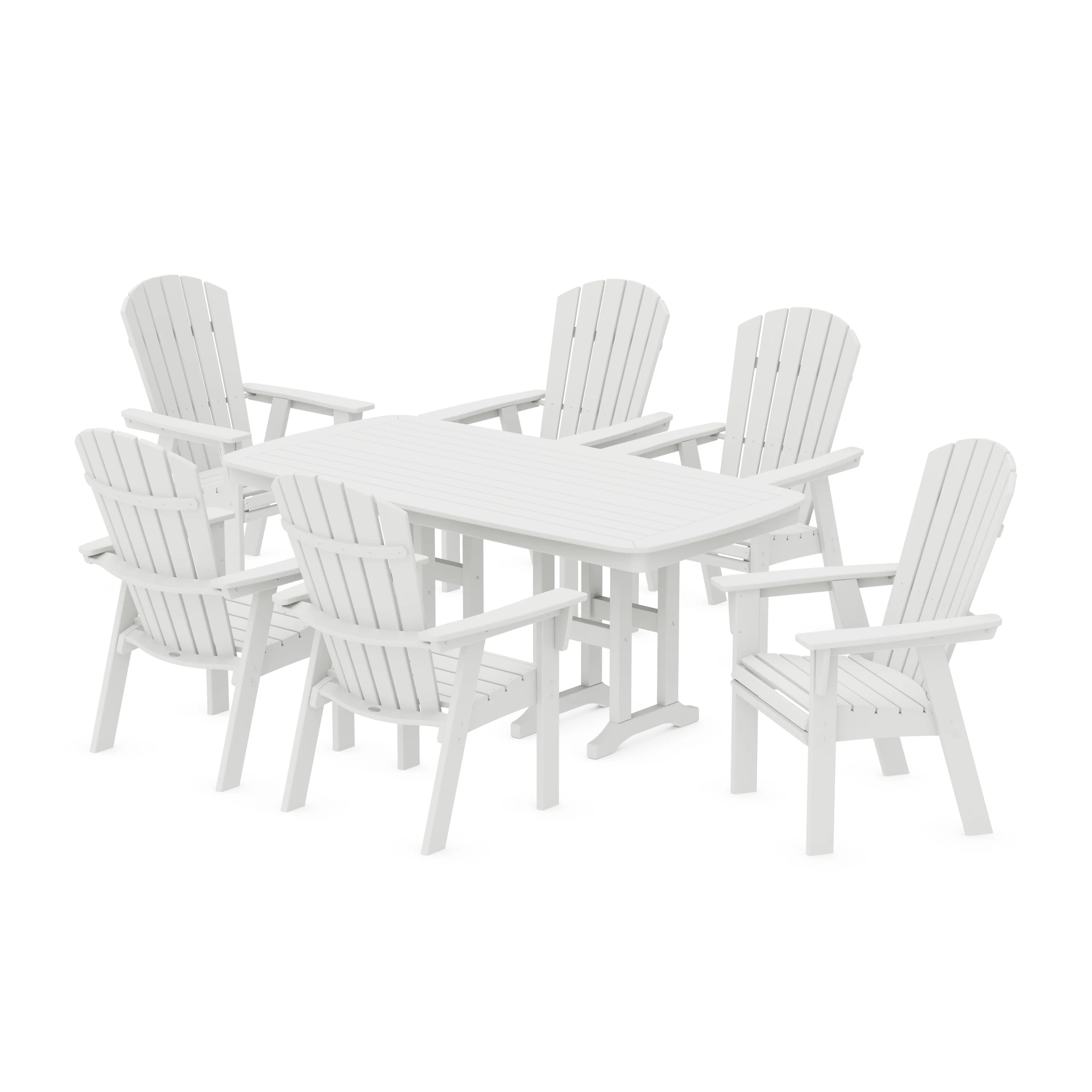Nautical Curveback Adirondack 7-Piece Dining Set - Image 6