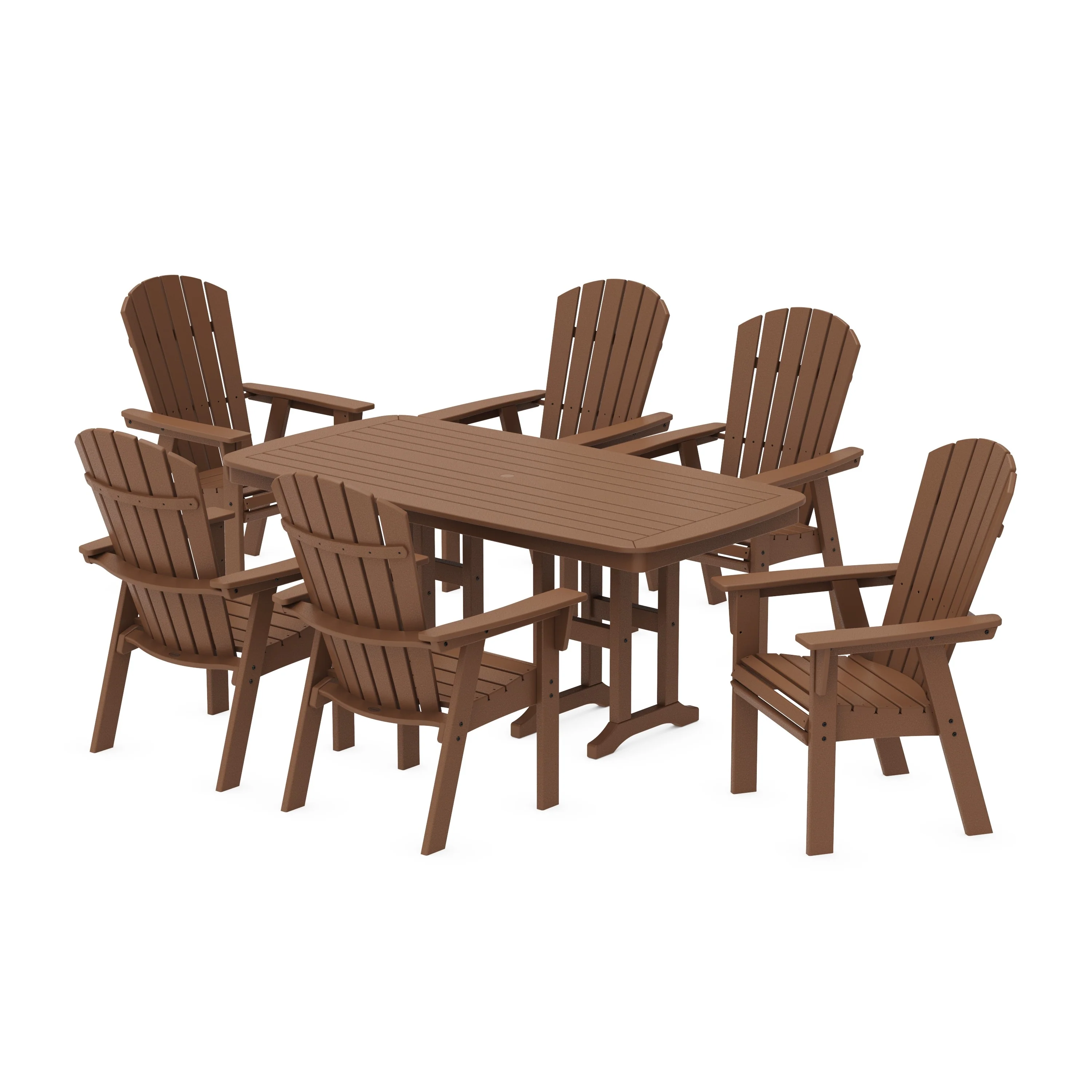 Nautical Curveback Adirondack 7-Piece Dining Set - Image 7