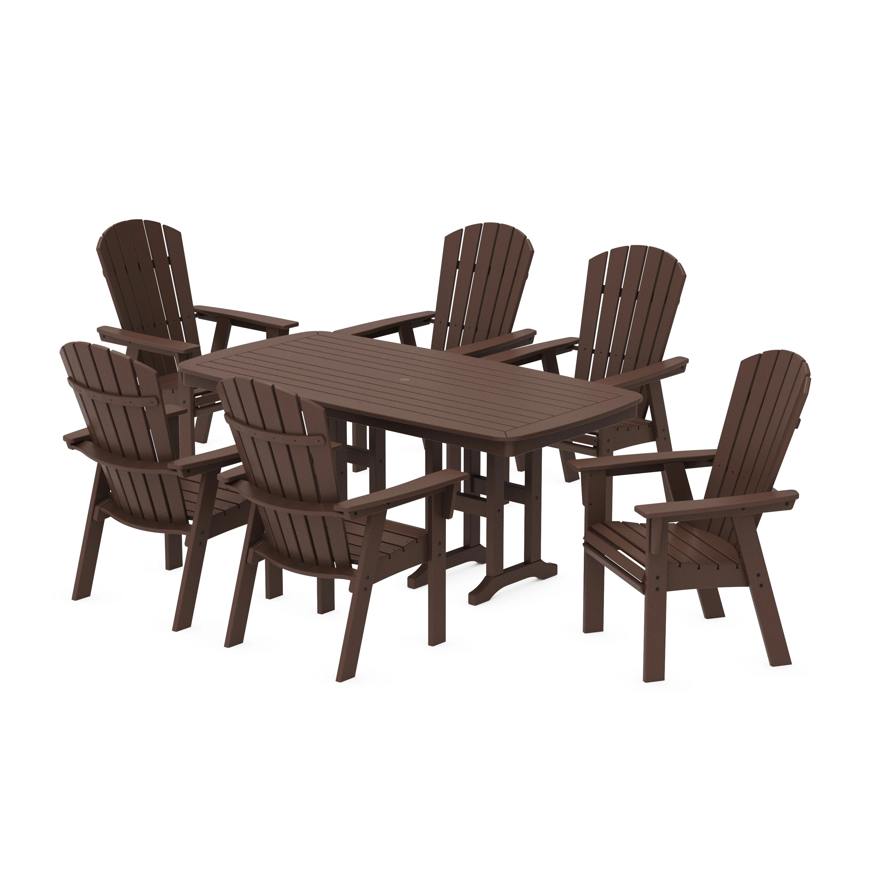 Nautical Curveback Adirondack 7-Piece Dining Set - Image 8