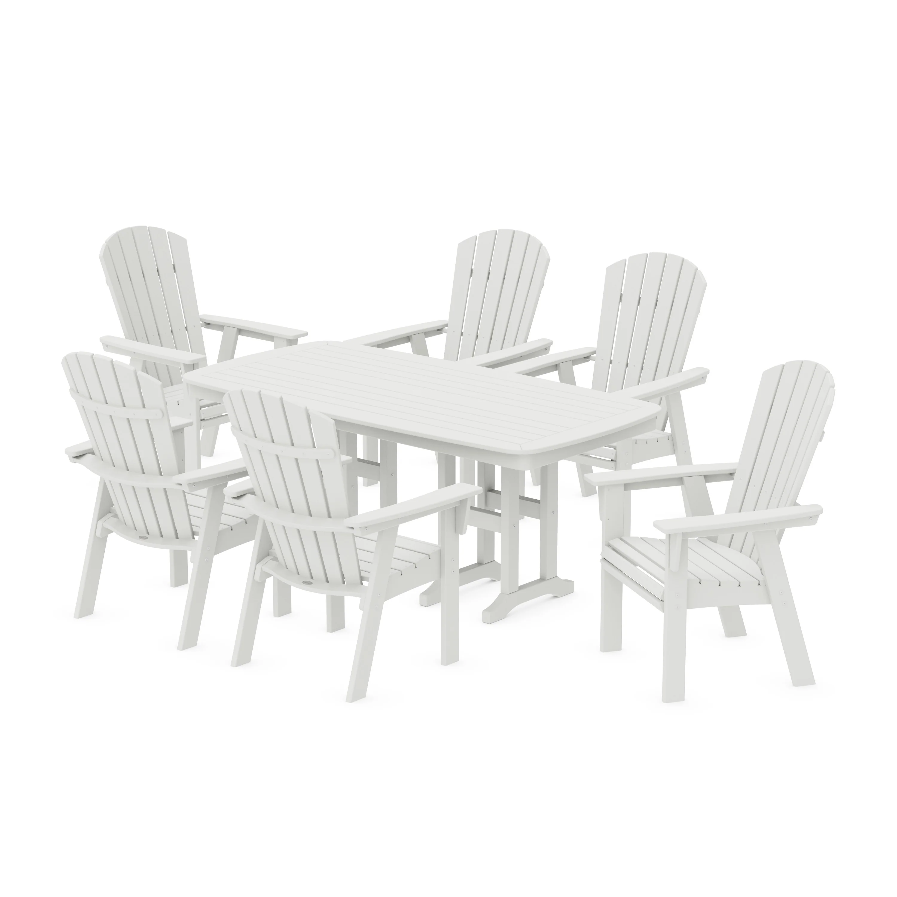 Nautical Curveback Adirondack 7-Piece Dining Set - Image 9