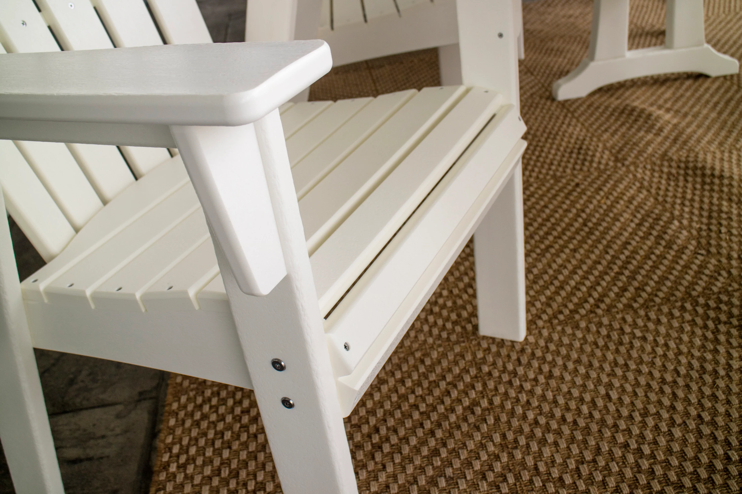 Nautical Curveback Adirondack 7-Piece Dining Set with Trestle Legs - Image 7