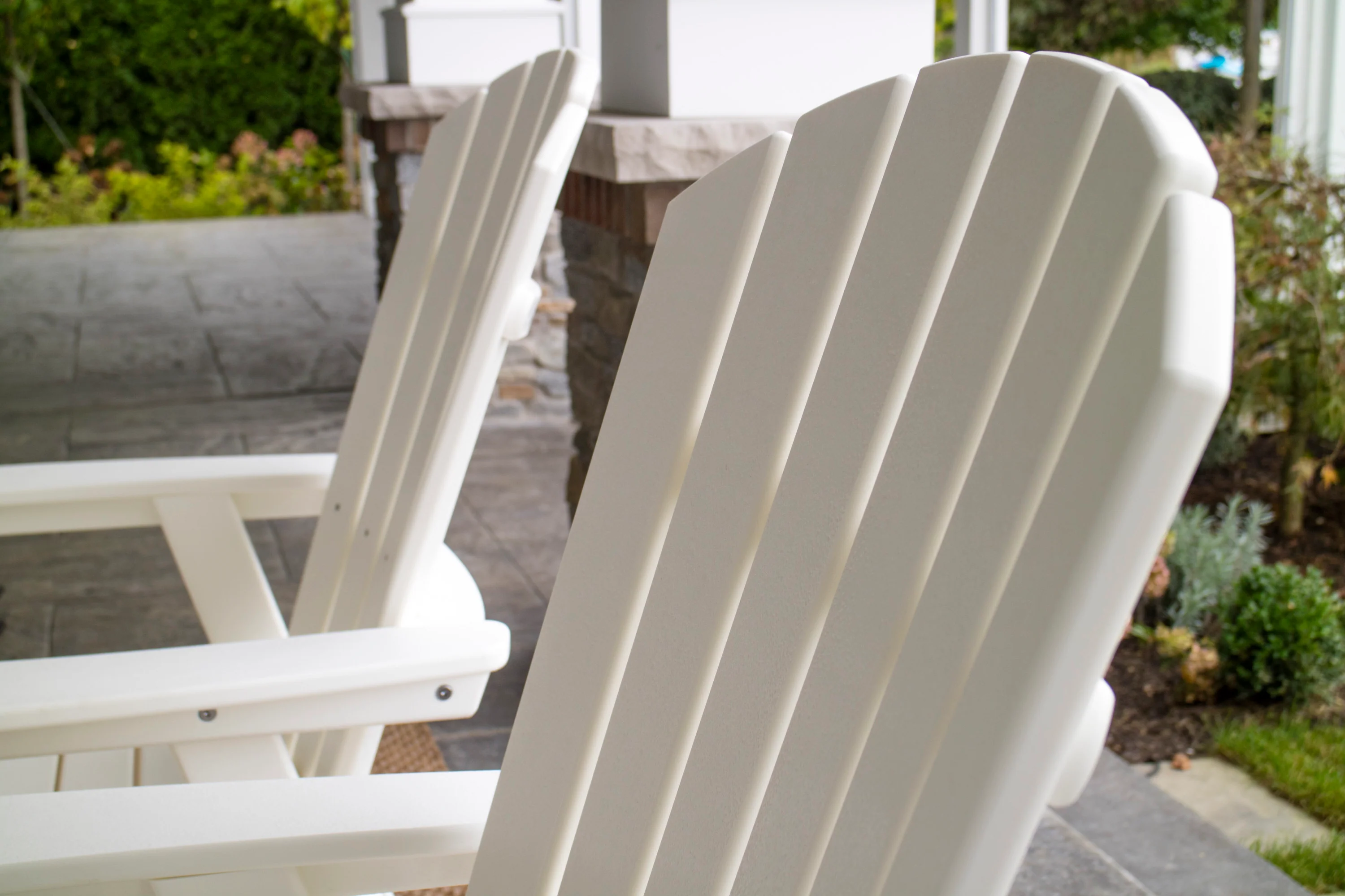 Nautical Curveback Adirondack 7-Piece Dining Set with Trestle Legs - Image 8