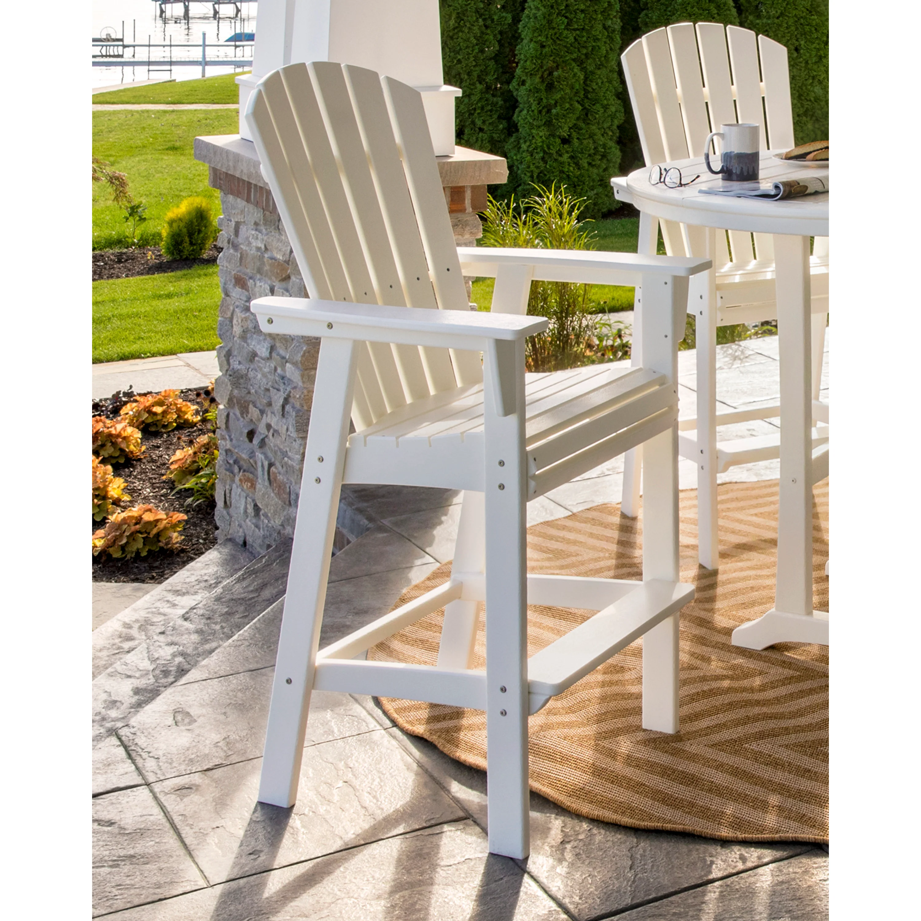 Nautical Curveback Adirondack Bar Chair - Image 3