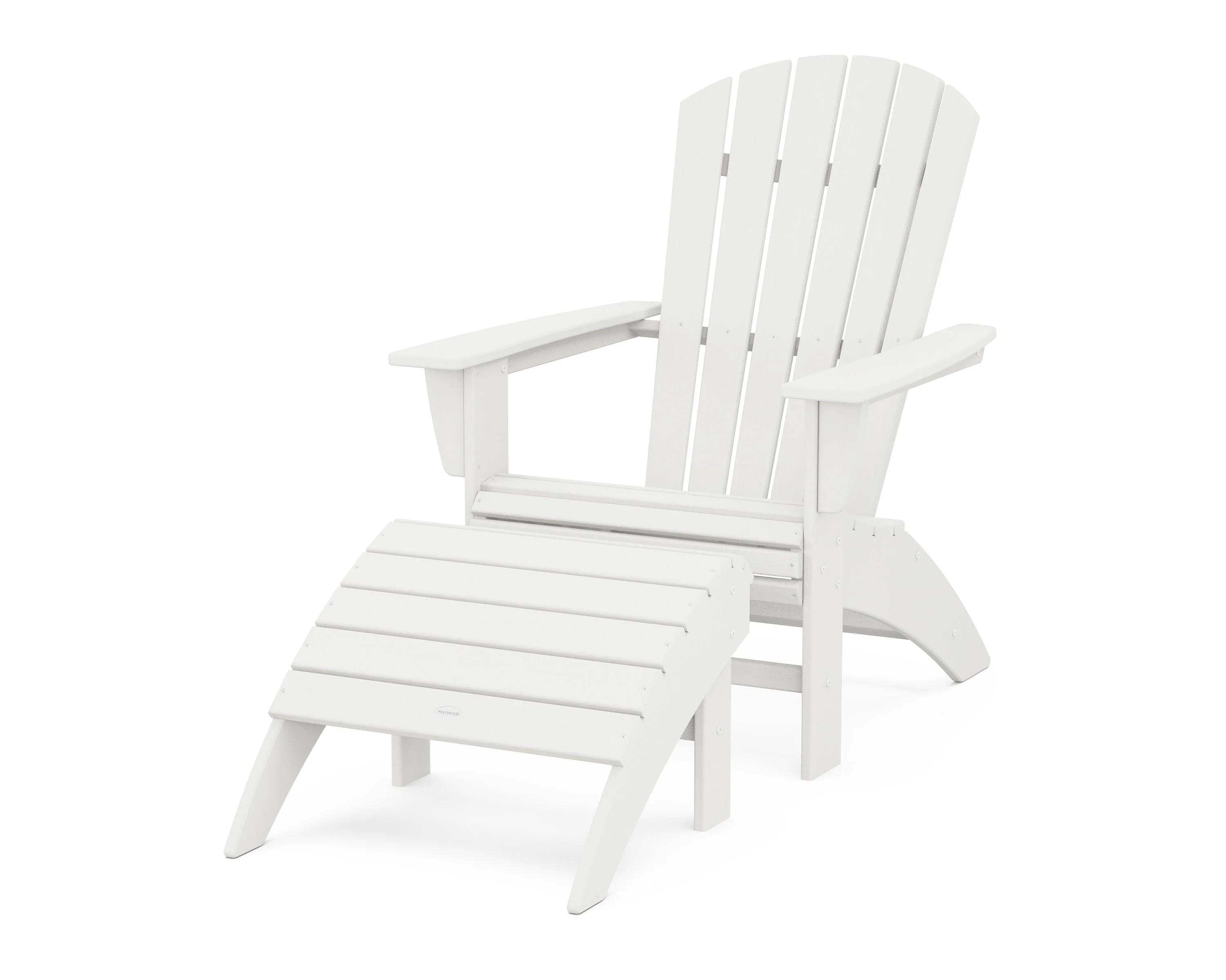 Nautical Curveback Adirondack Chair 2-Piece Set with Ottoman - Image 13