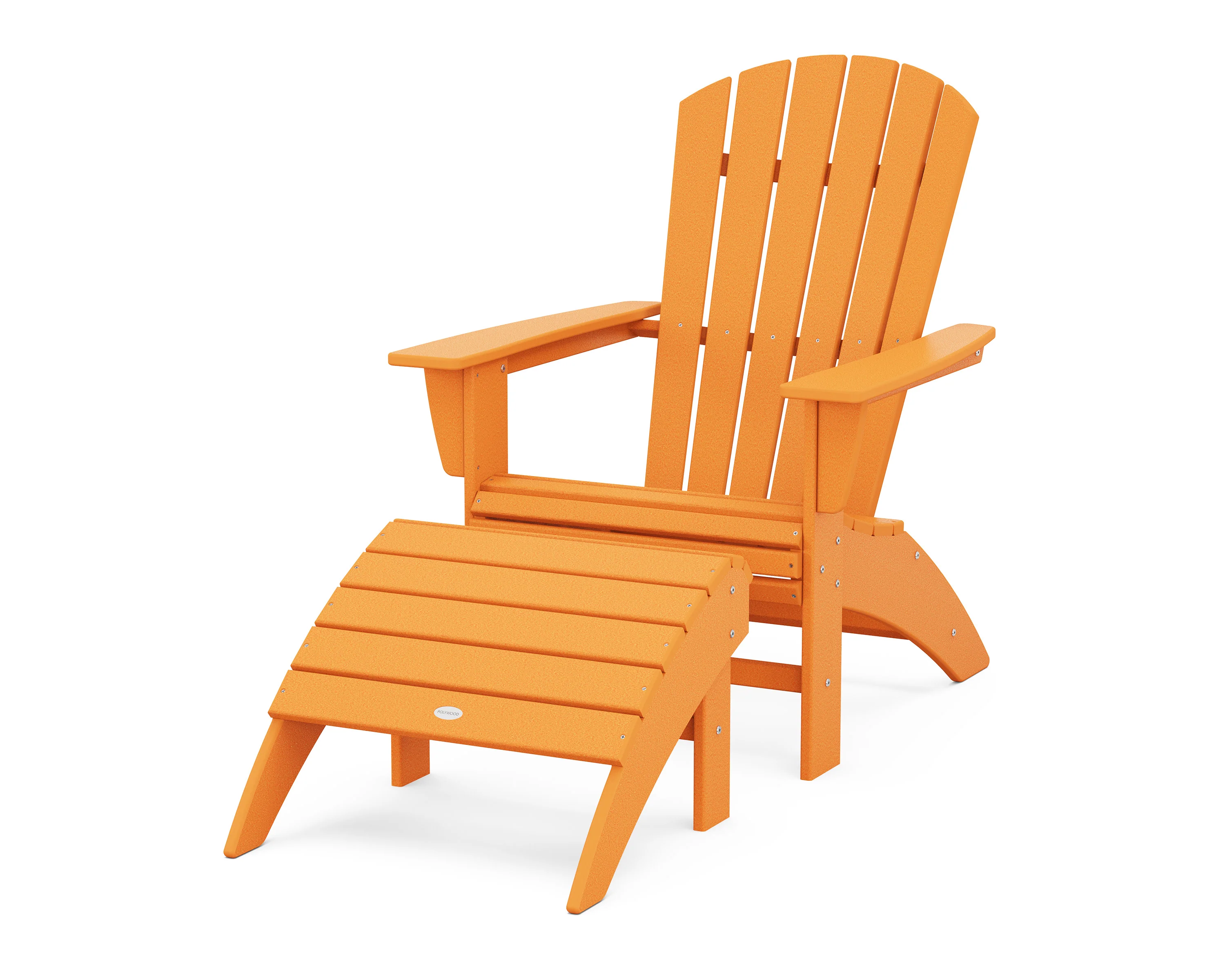 Nautical Curveback Adirondack Chair 2-Piece Set with Ottoman - Image 14
