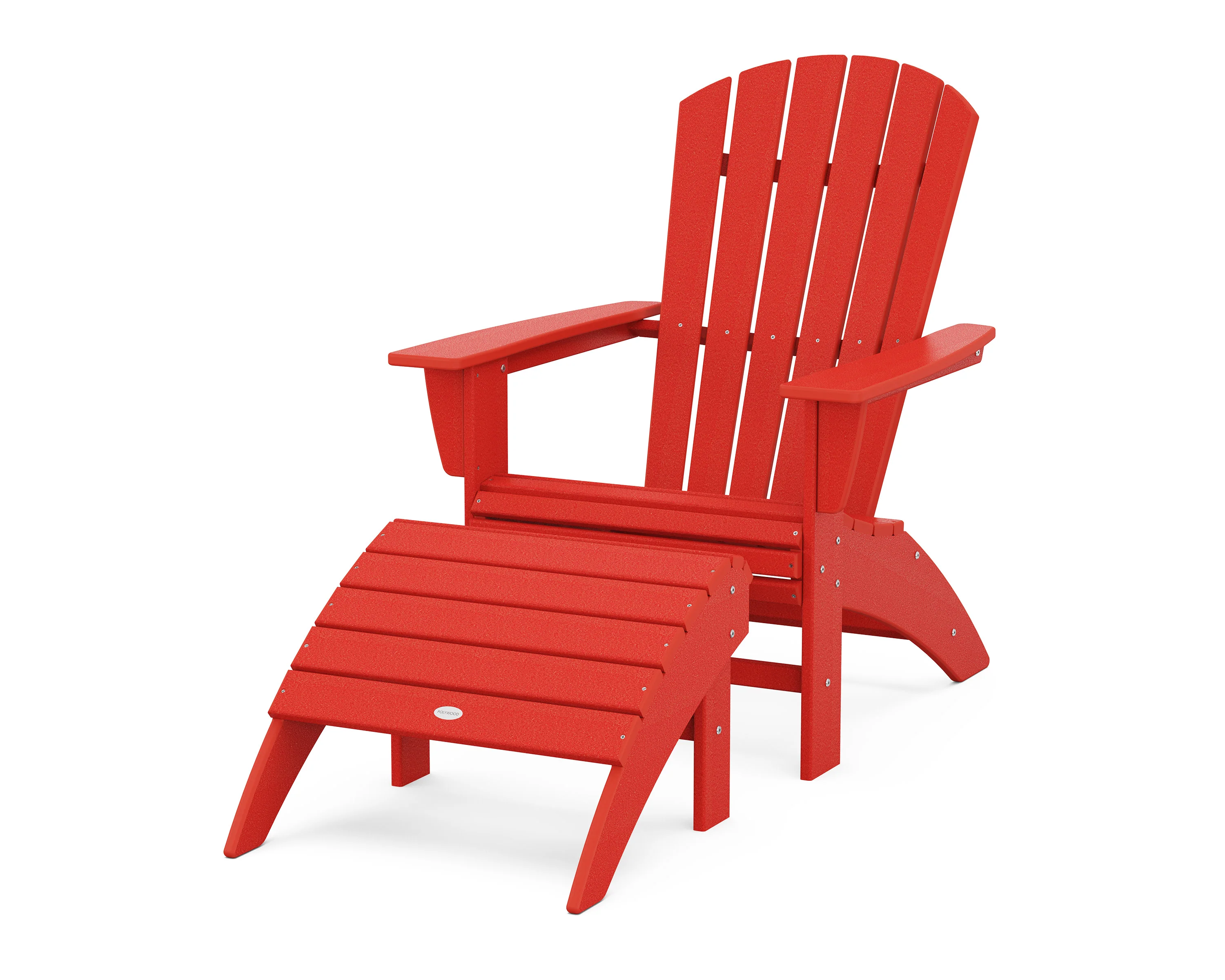Nautical Curveback Adirondack Chair 2-Piece Set with Ottoman - Image 17