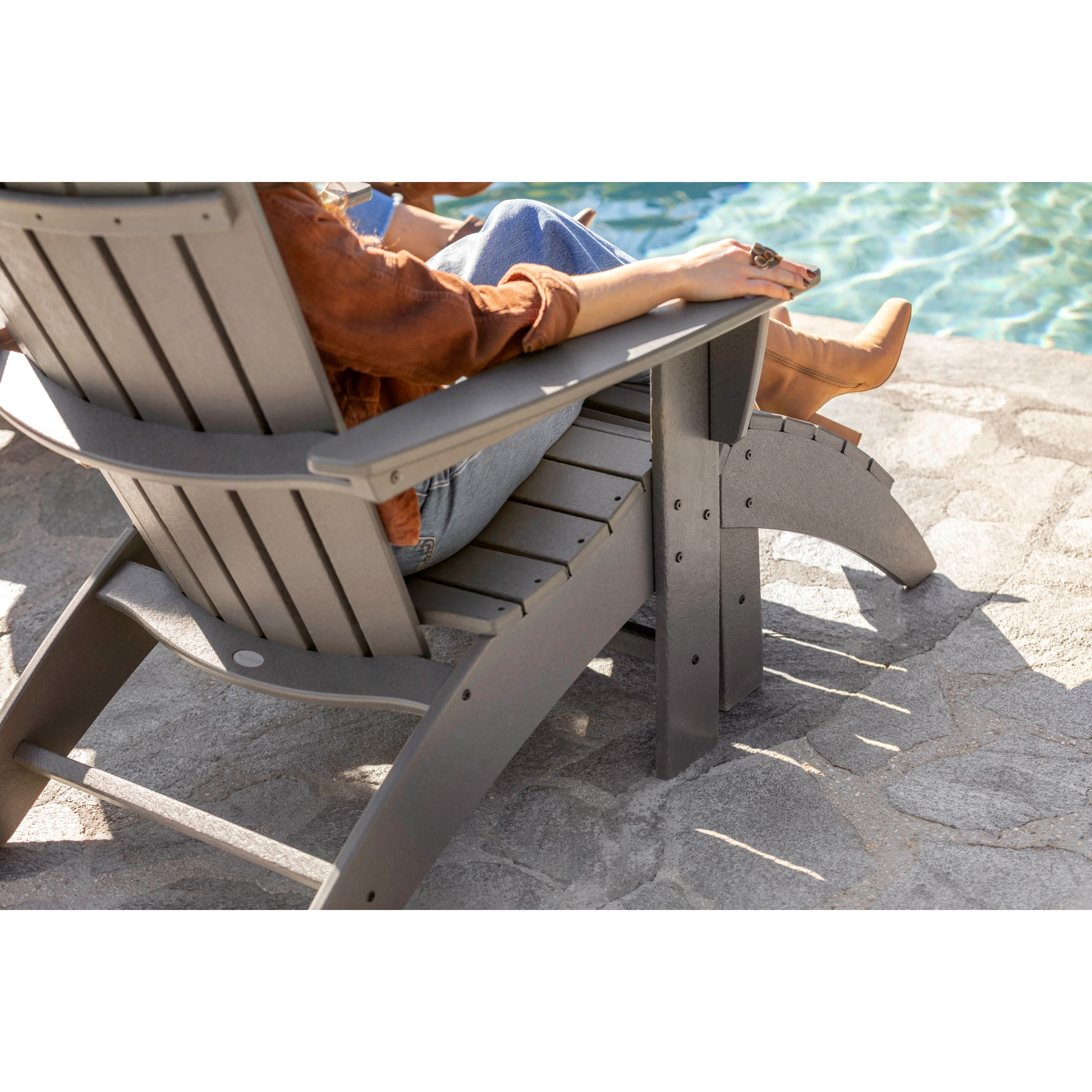 Nautical Curveback Adirondack Chair - Image 8