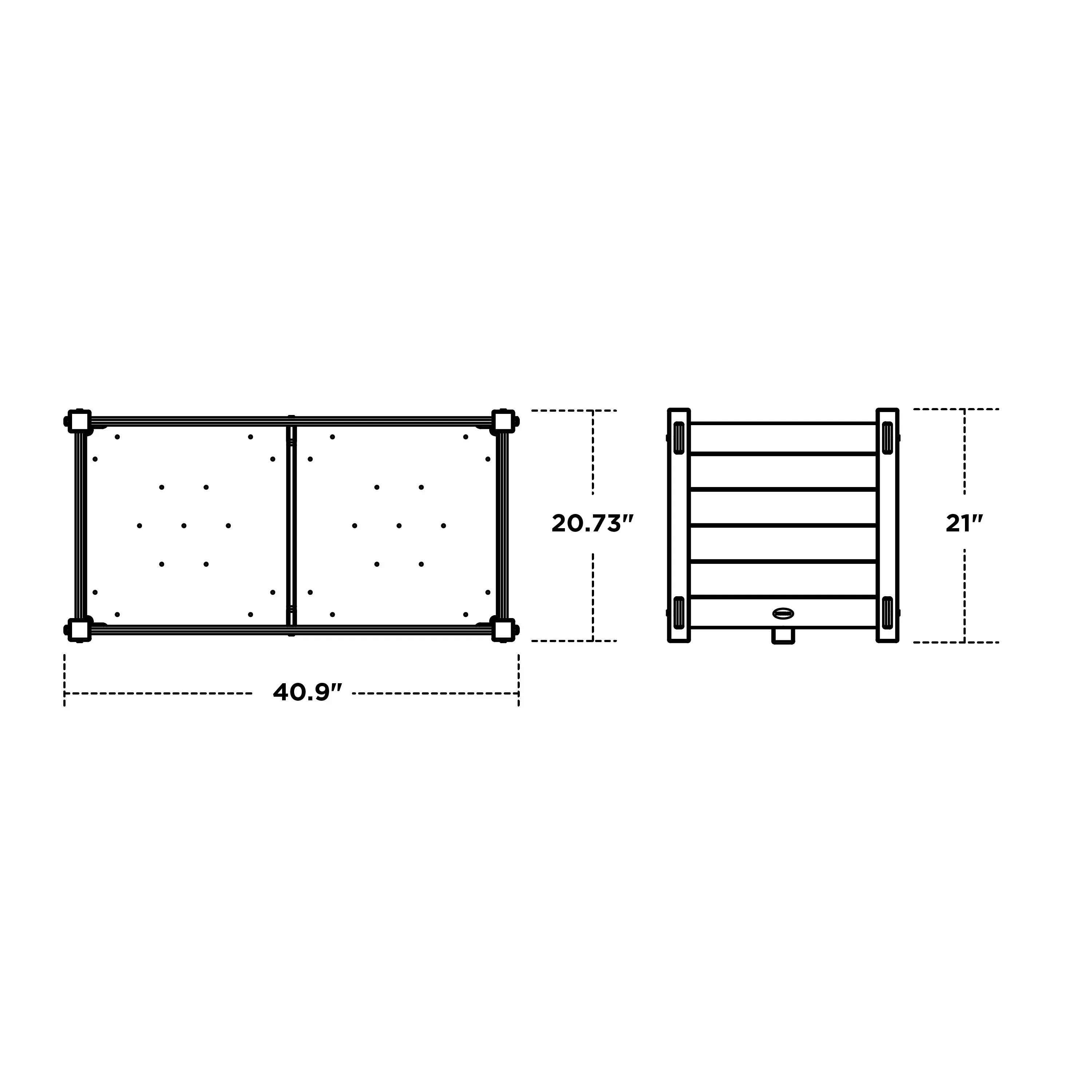 Nautical Large Rectangle Double Planter Box - Image 5