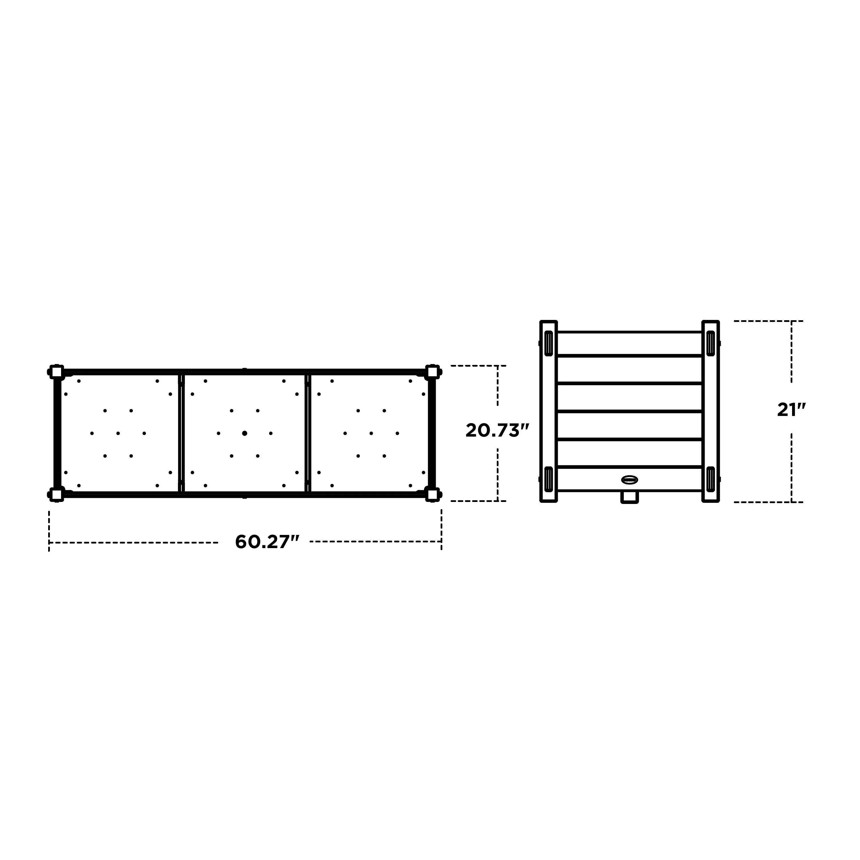 Nautical Large Rectangle Triple Planter Box - Image 6