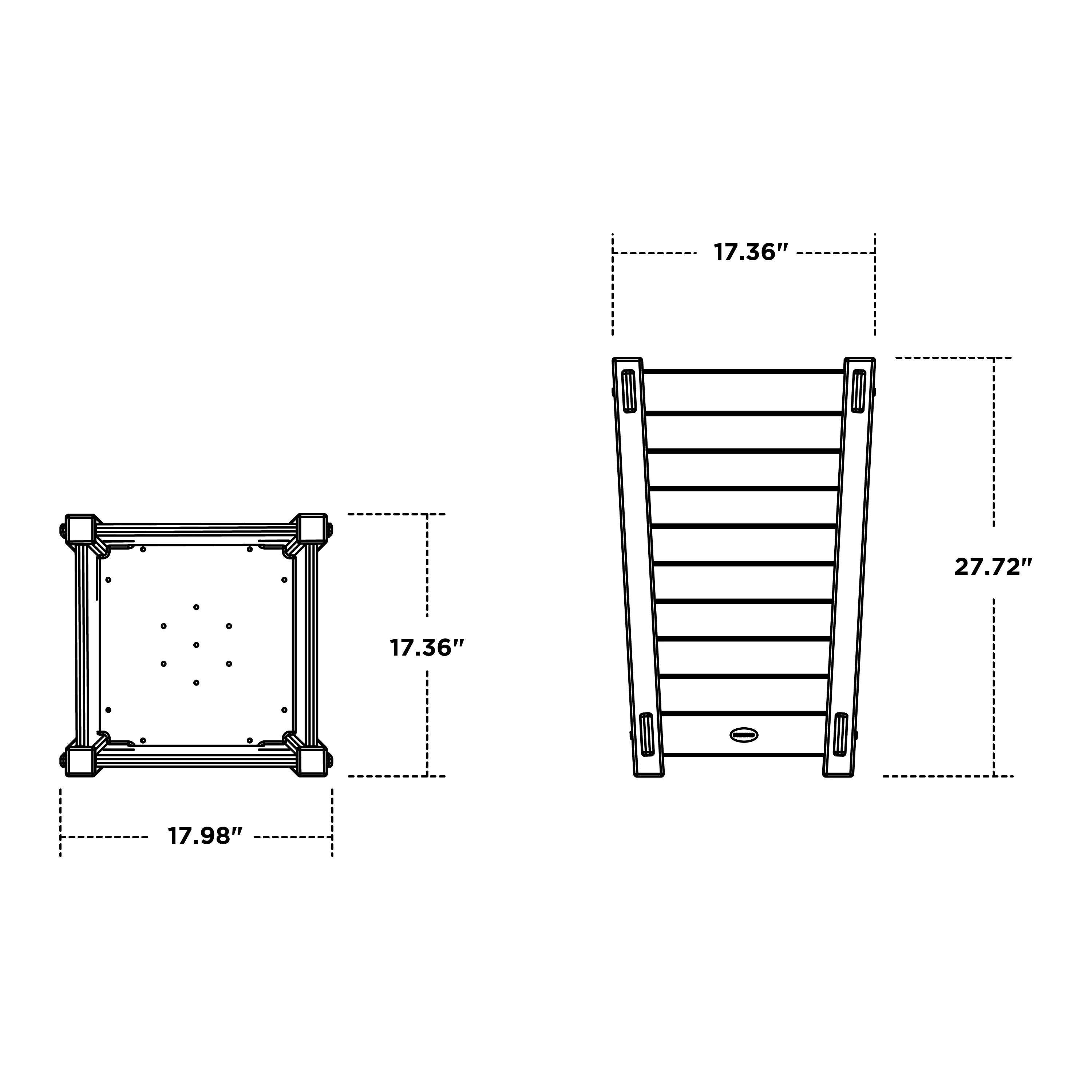 Nautical Tapered Square Short Planter Box - Image 6