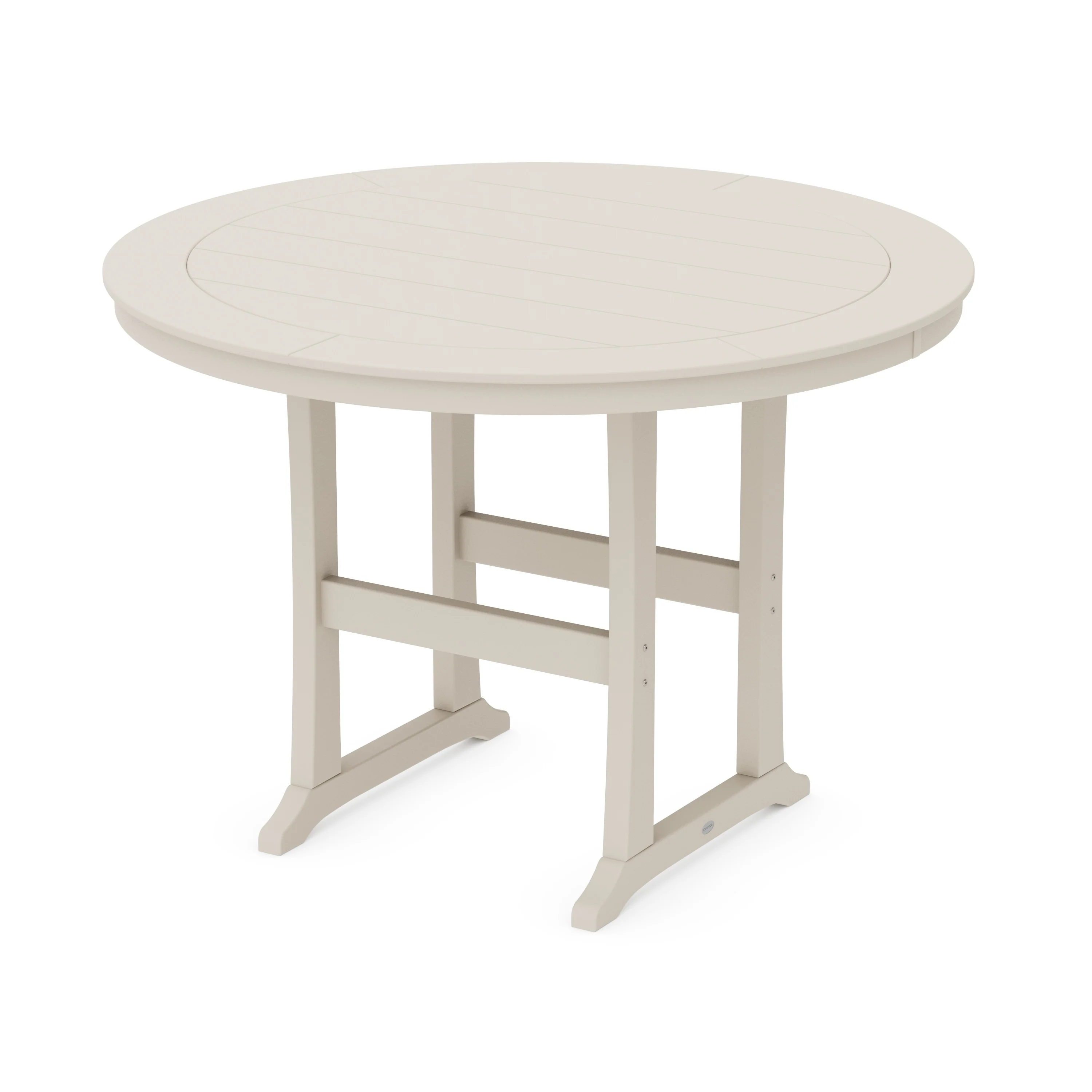 Nautical Trestle 60" Round Bar Table - Image 14