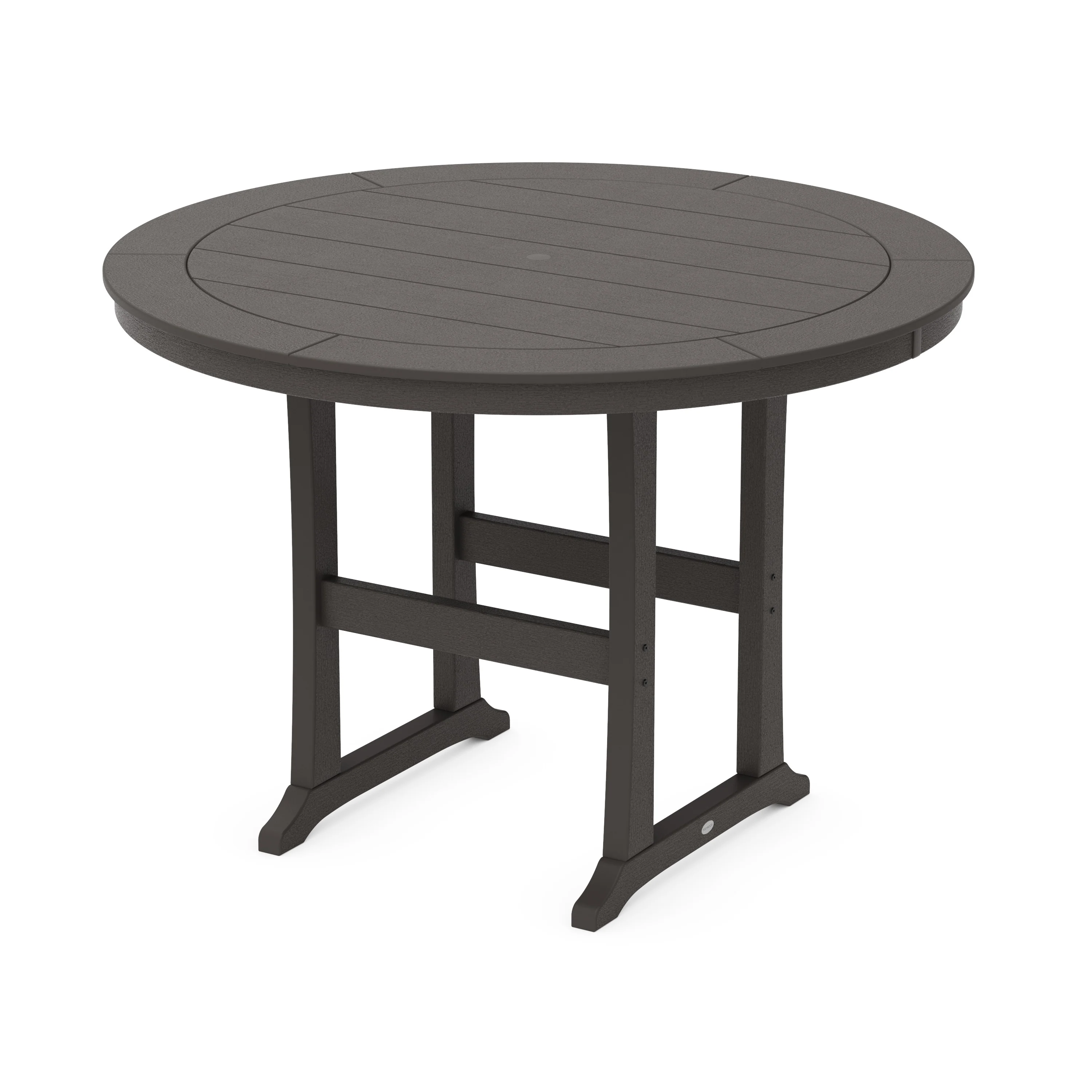 Nautical Trestle 60" Round Bar Table - Image 4