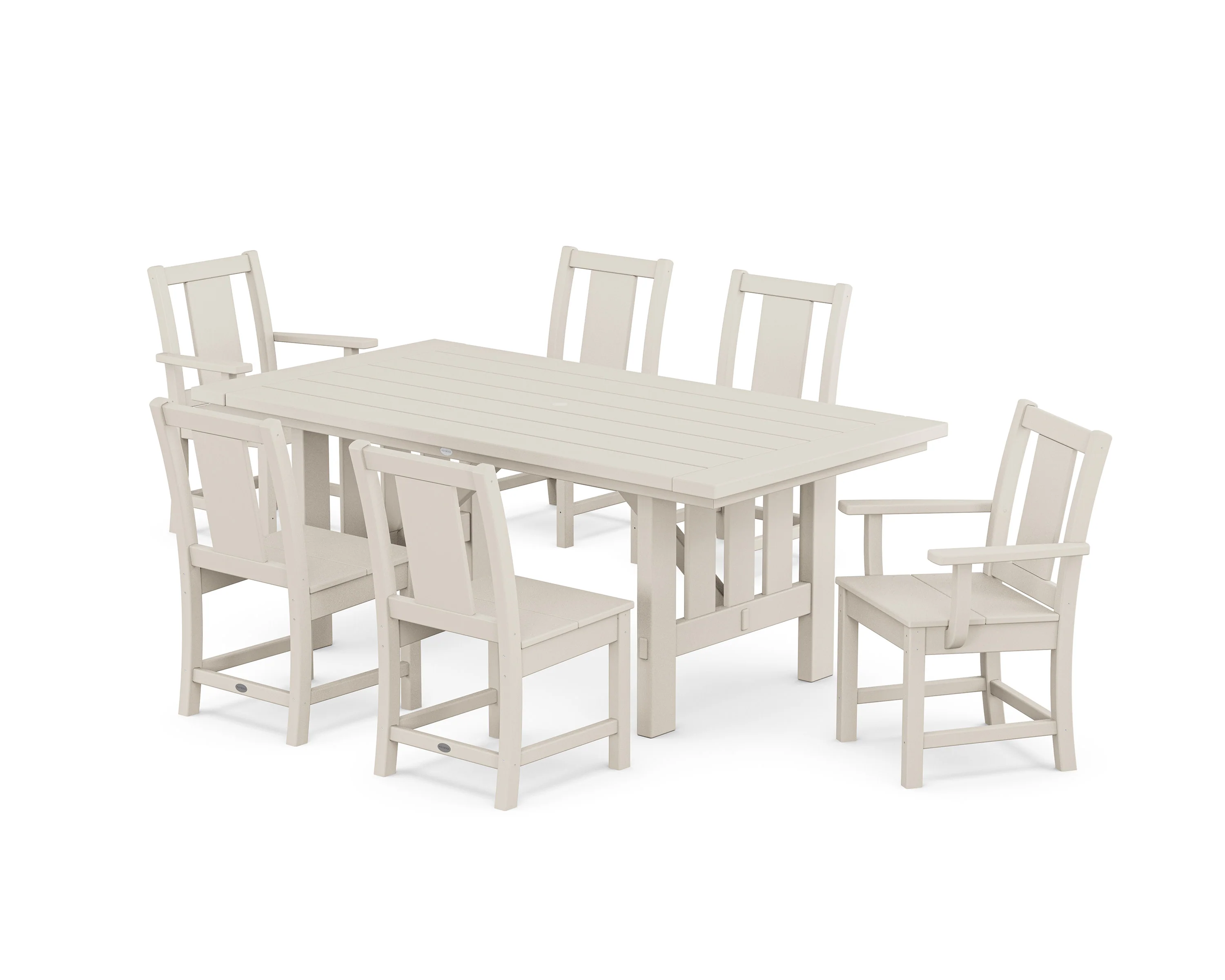 Prairie 7-Piece Dining Set with Mission Table - Image 4