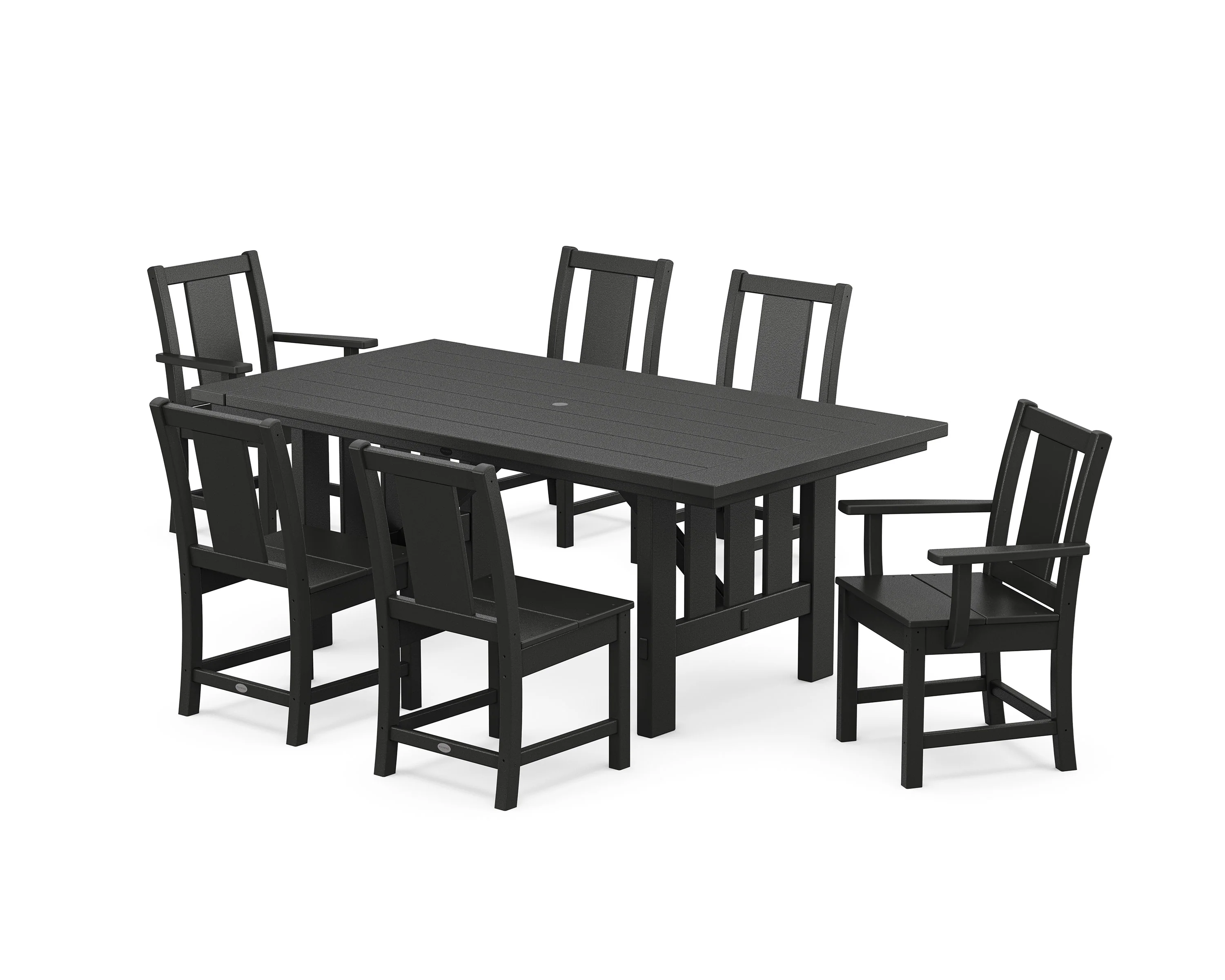 Prairie 7-Piece Dining Set with Mission Table - Image 5