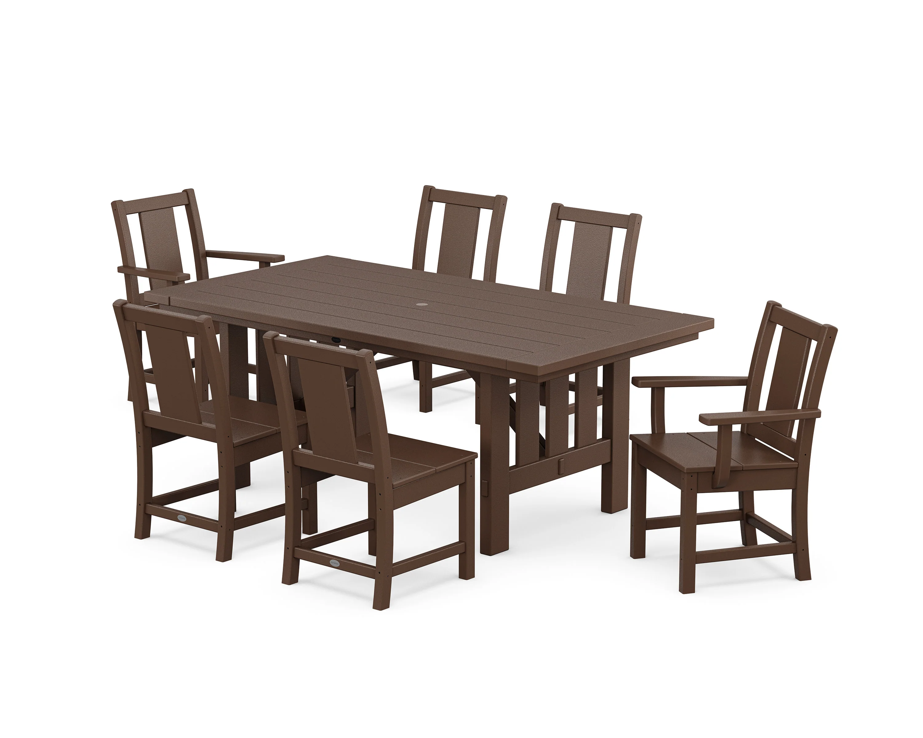 Prairie 7-Piece Dining Set with Mission Table - Image 6