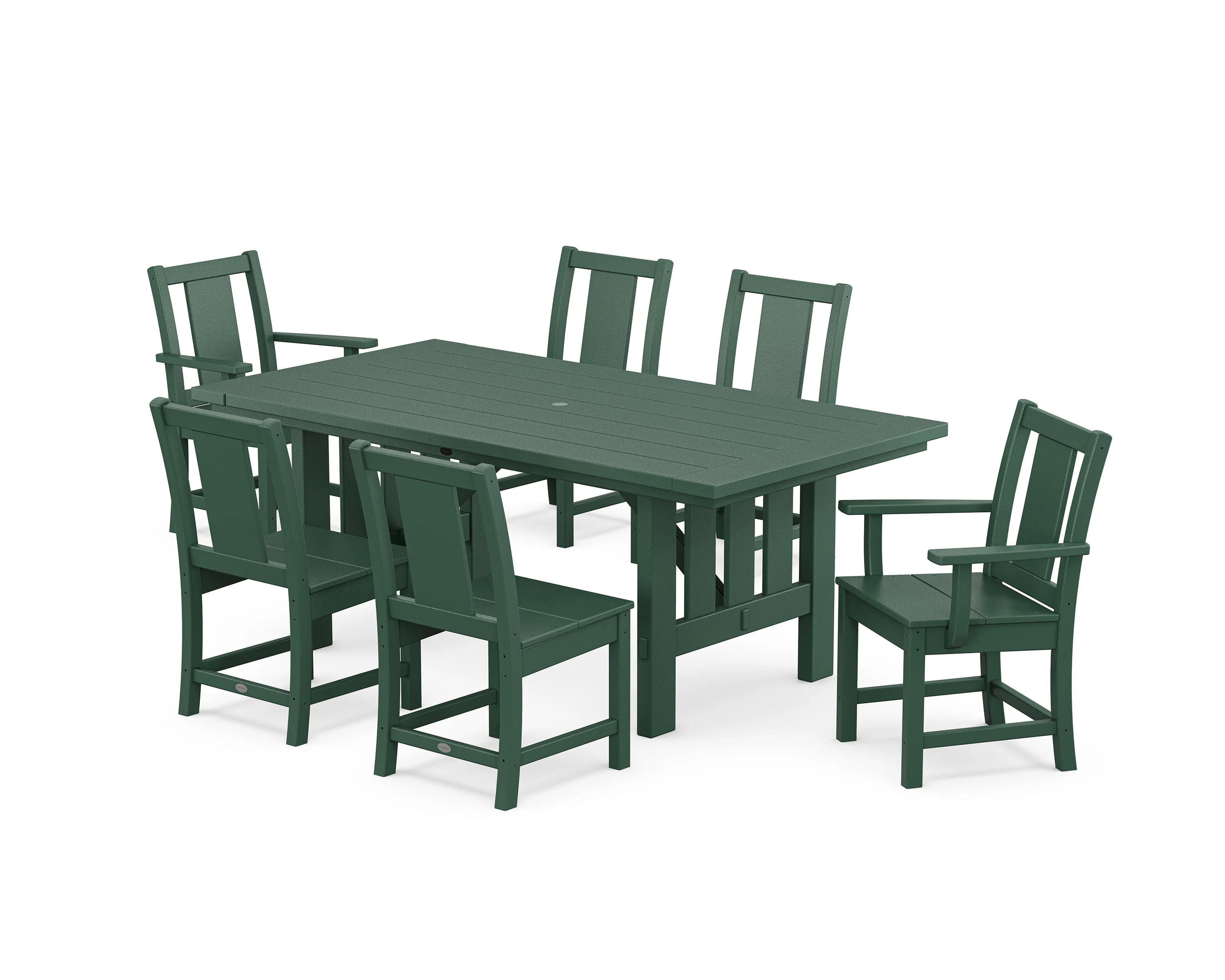 Prairie 7-Piece Dining Set with Mission Table - Image 7