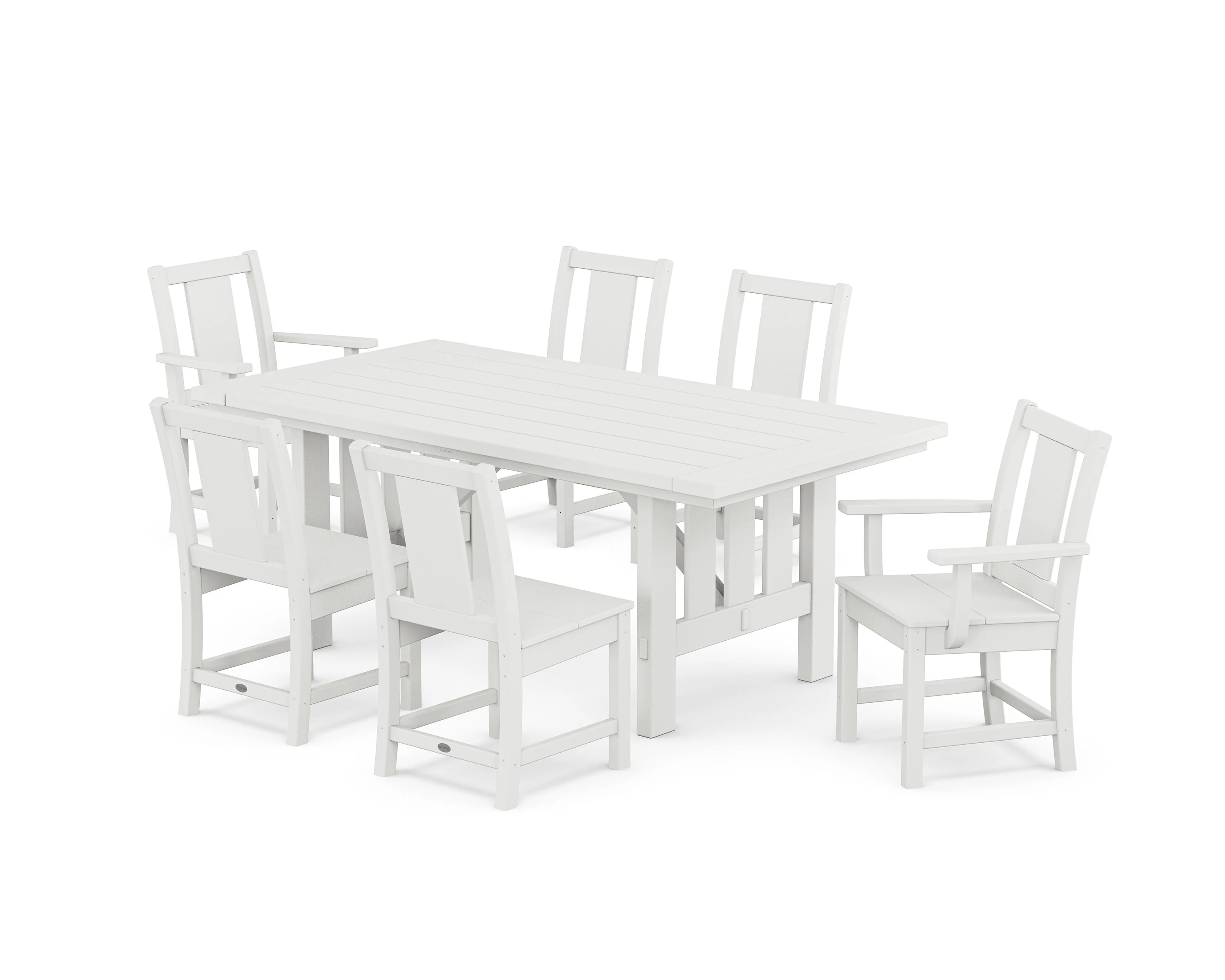 Prairie 7-Piece Dining Set with Mission Table - Image 8