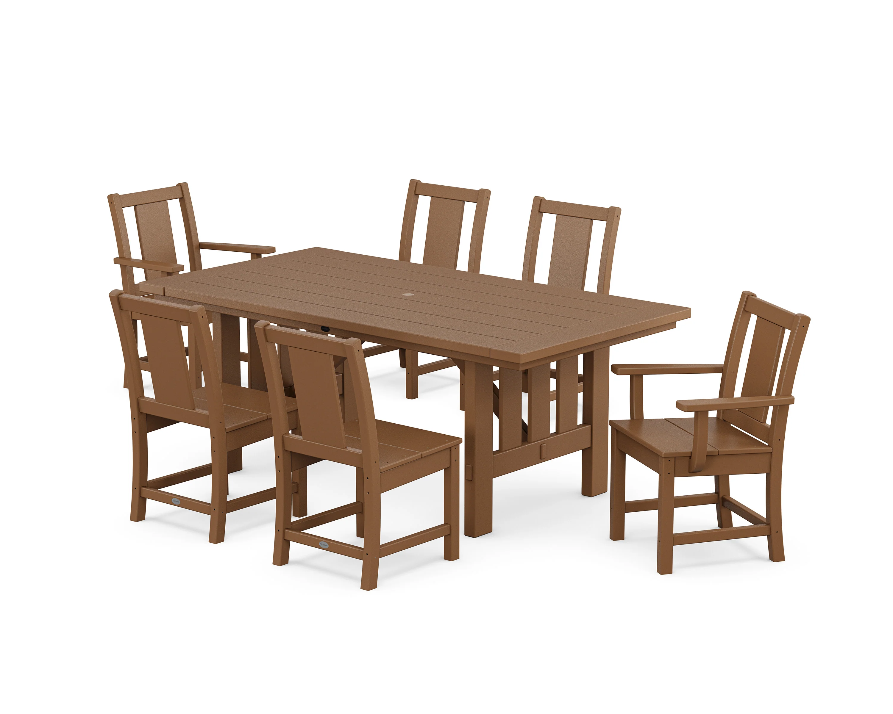 Prairie 7-Piece Dining Set with Mission Table - Image 9