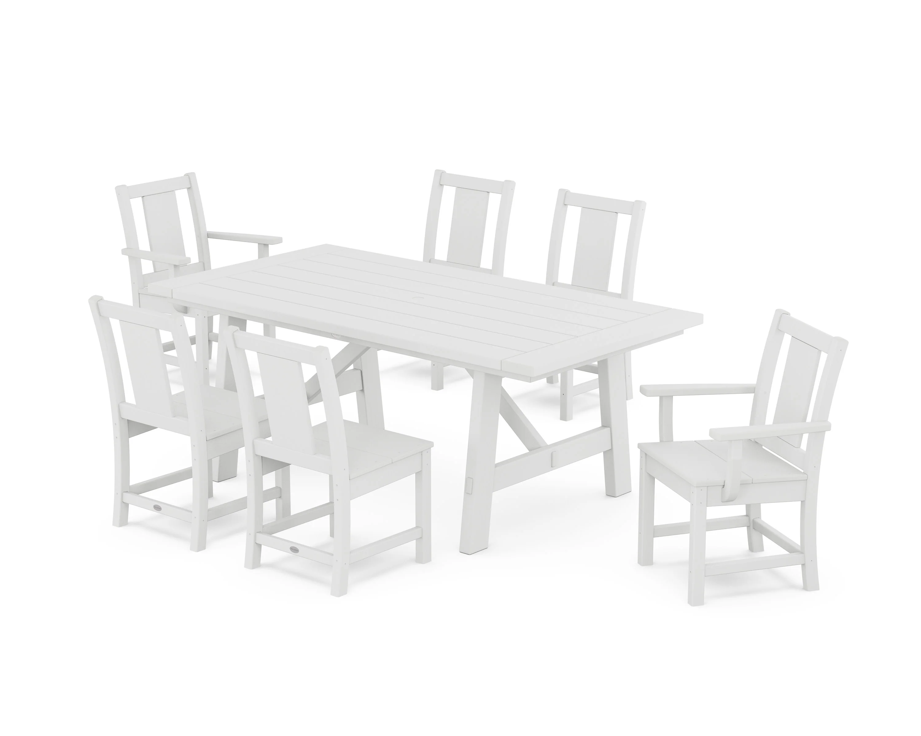 Prairie 7-Piece Rustic Farmhouse Dining Set - Image 4