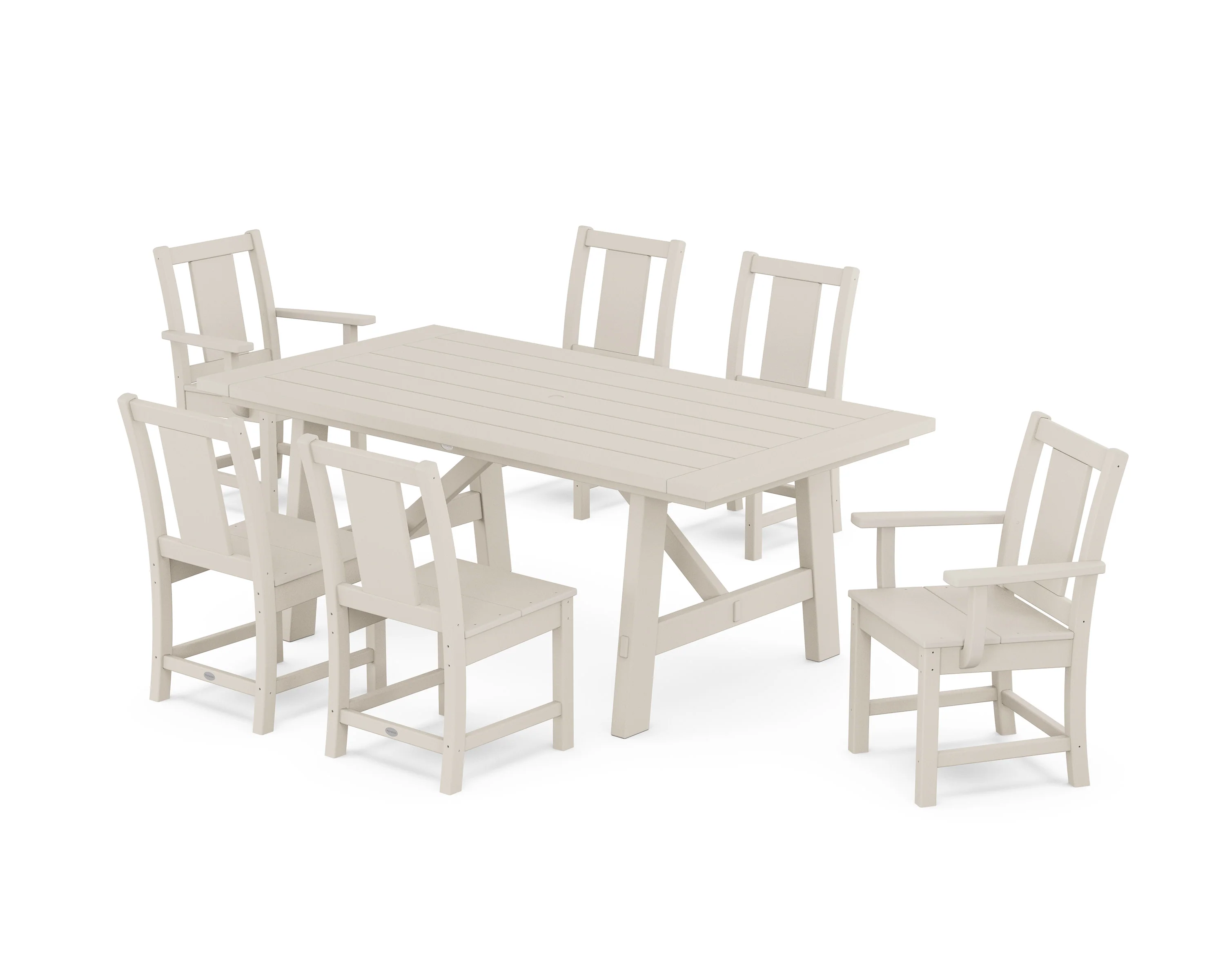Prairie 7-Piece Rustic Farmhouse Dining Set - Image 5