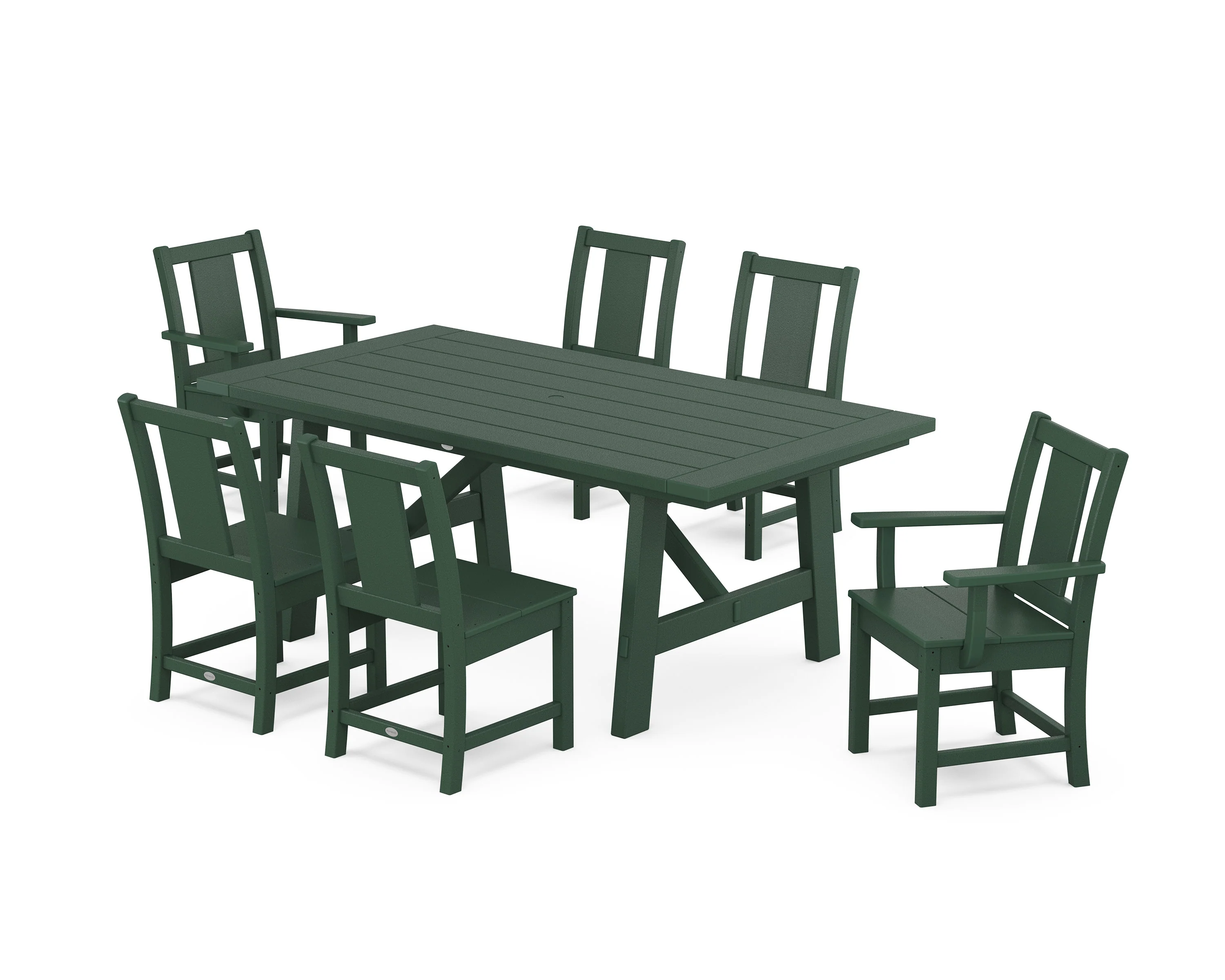 Prairie 7-Piece Rustic Farmhouse Dining Set - Image 6