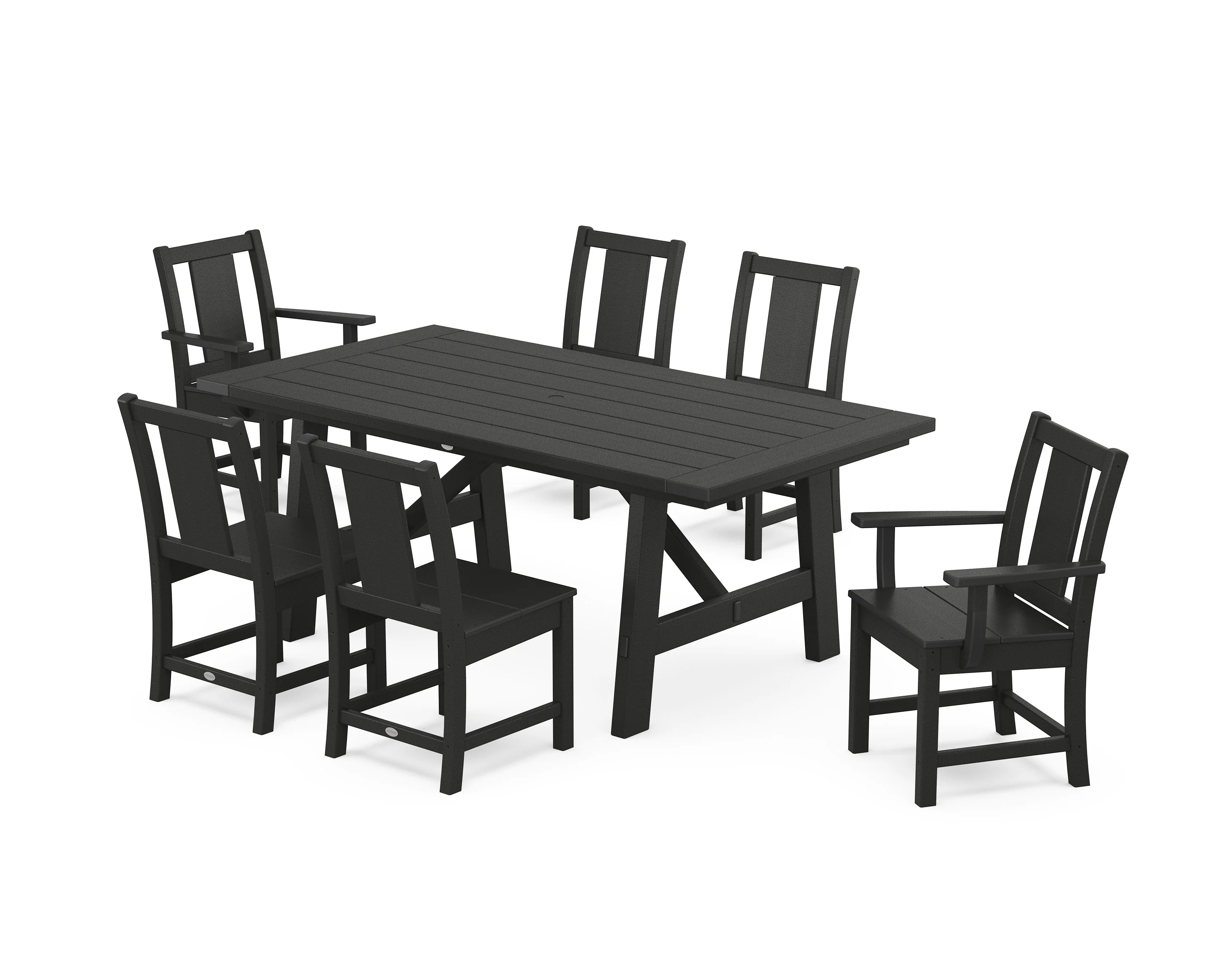 Prairie 7-Piece Rustic Farmhouse Dining Set - Image 8