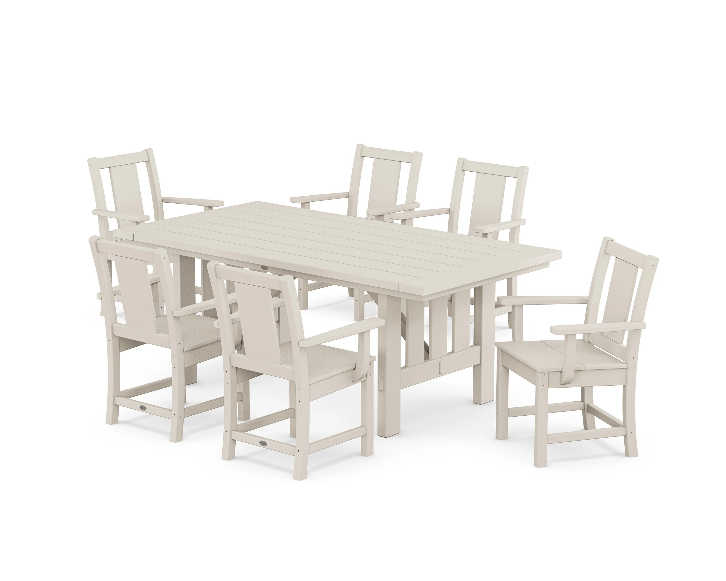 Prairie Arm Chair 7-Piece Mission Dining Set - Image 4