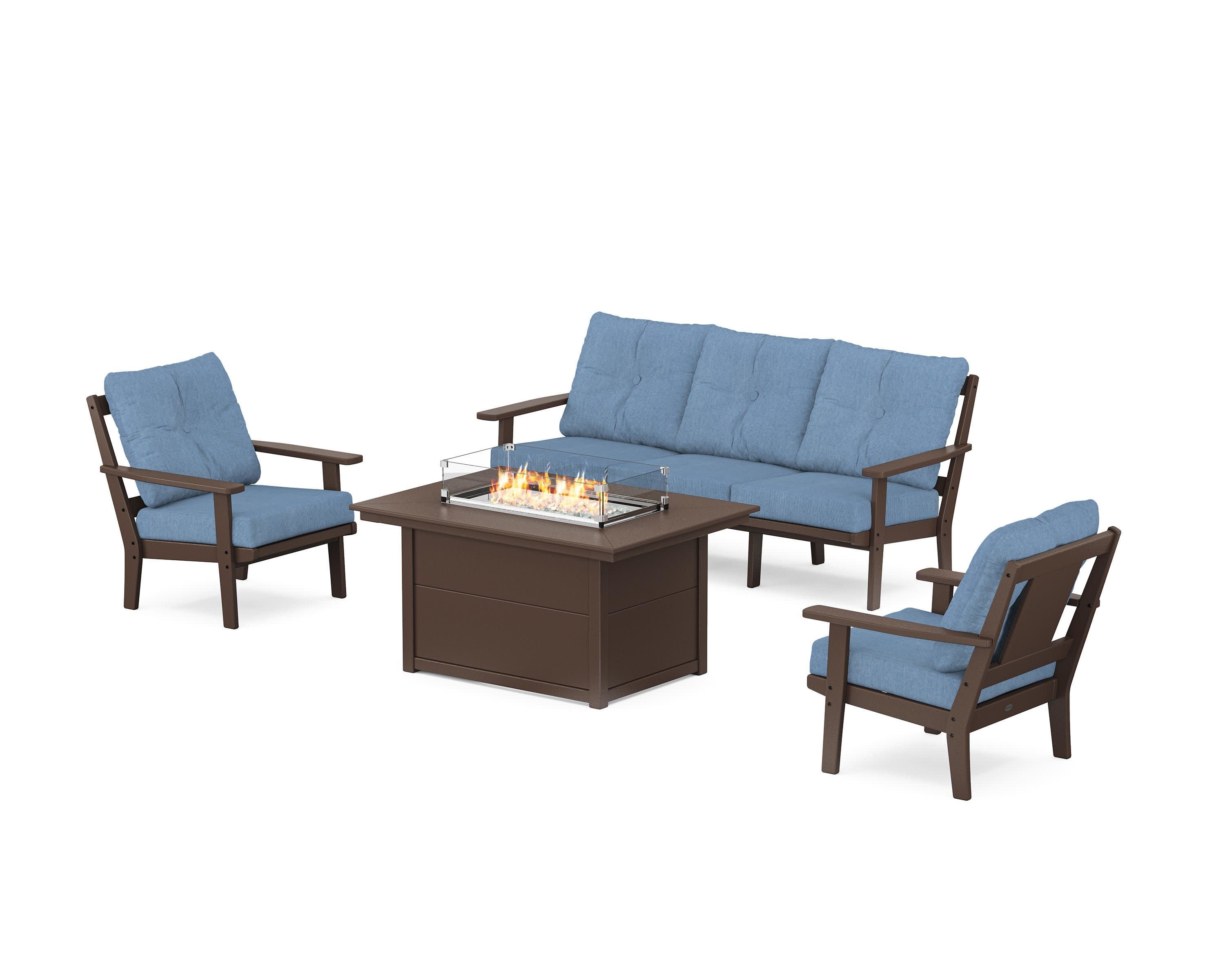 Prairie Deep Seating Fire Pit Table Set - Image 100