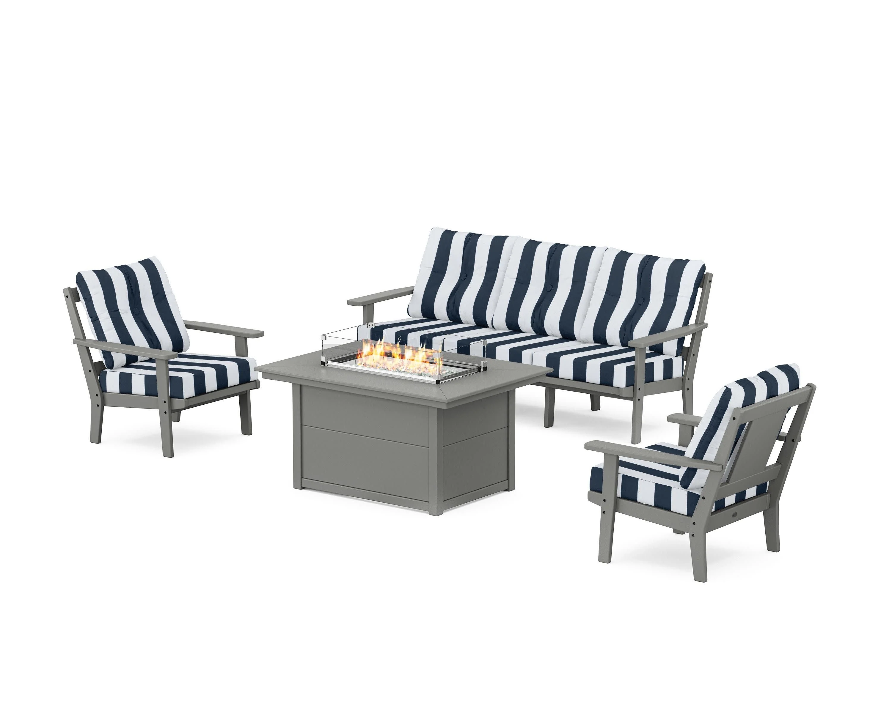Prairie Deep Seating Fire Pit Table Set - Image 110