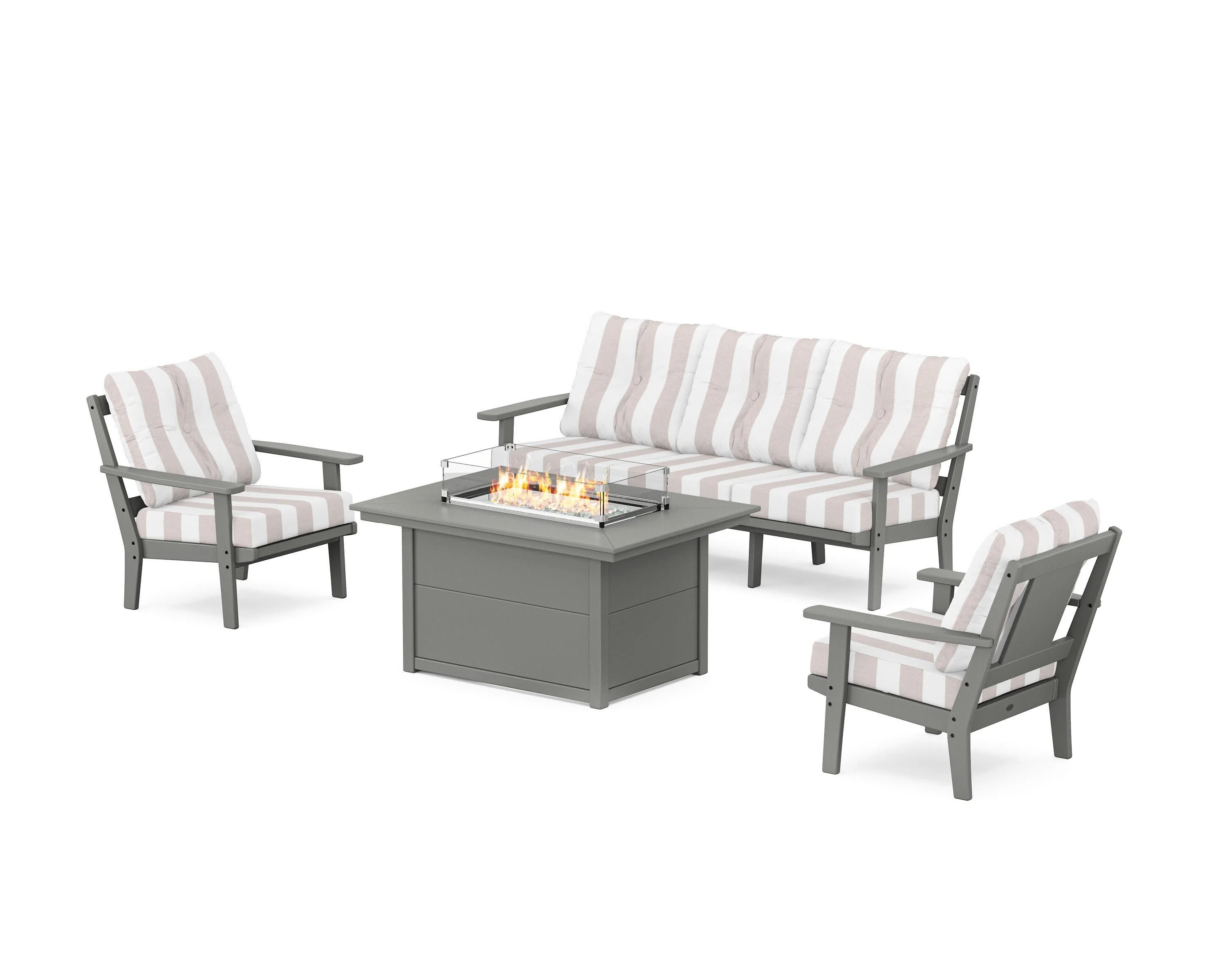 Prairie Deep Seating Fire Pit Table Set - Image 115