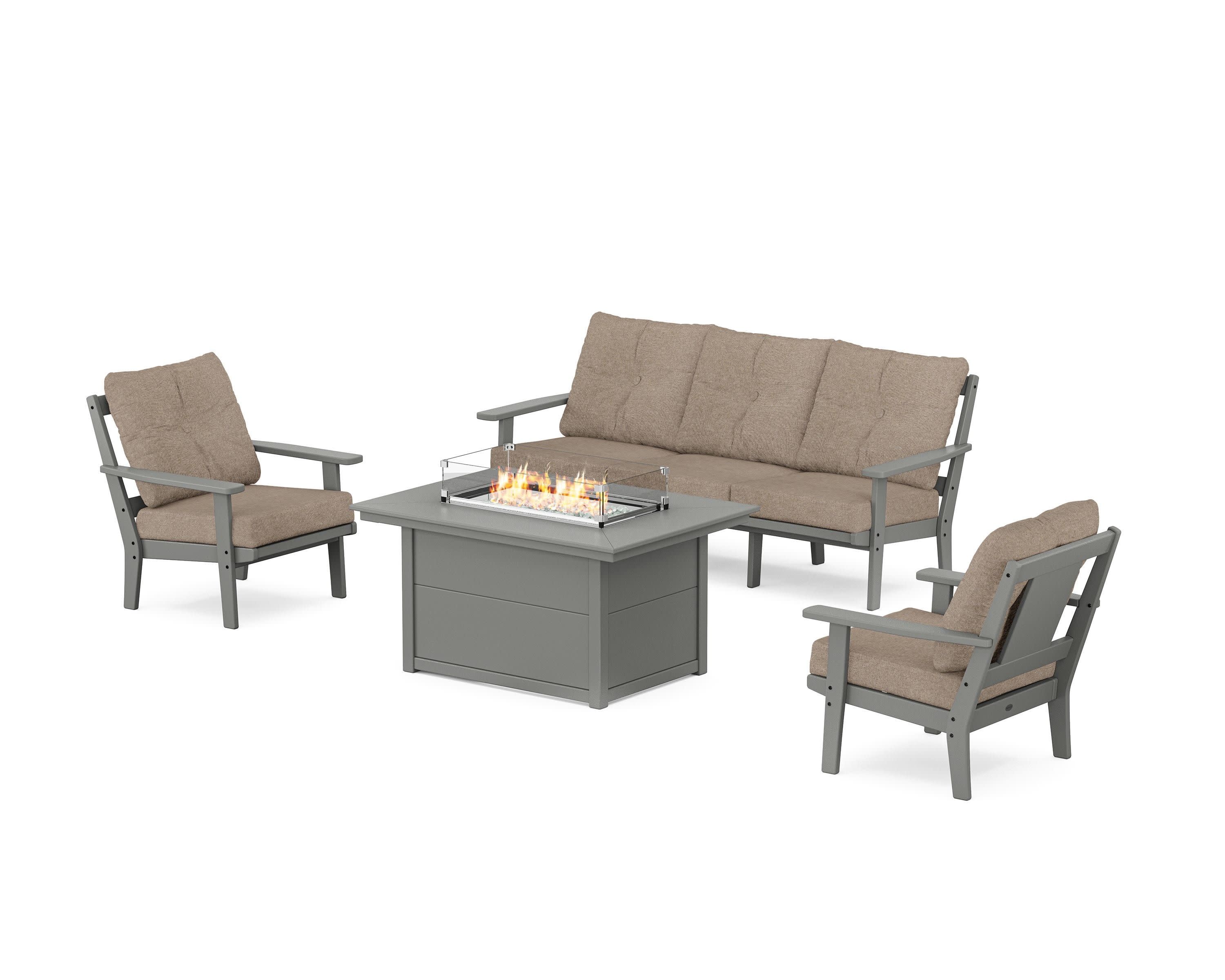 Prairie Deep Seating Fire Pit Table Set - Image 117