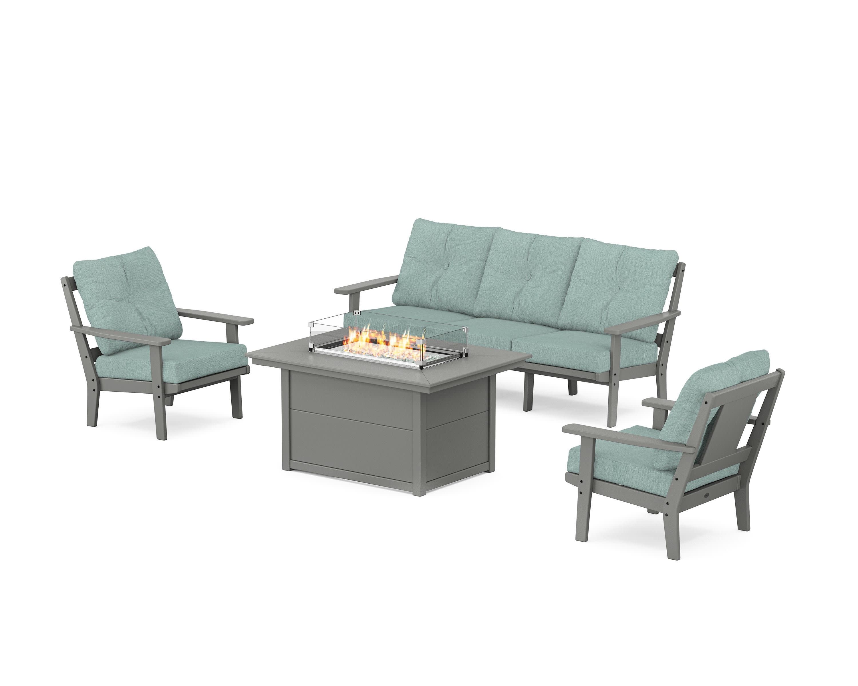 Prairie Deep Seating Fire Pit Table Set - Image 122